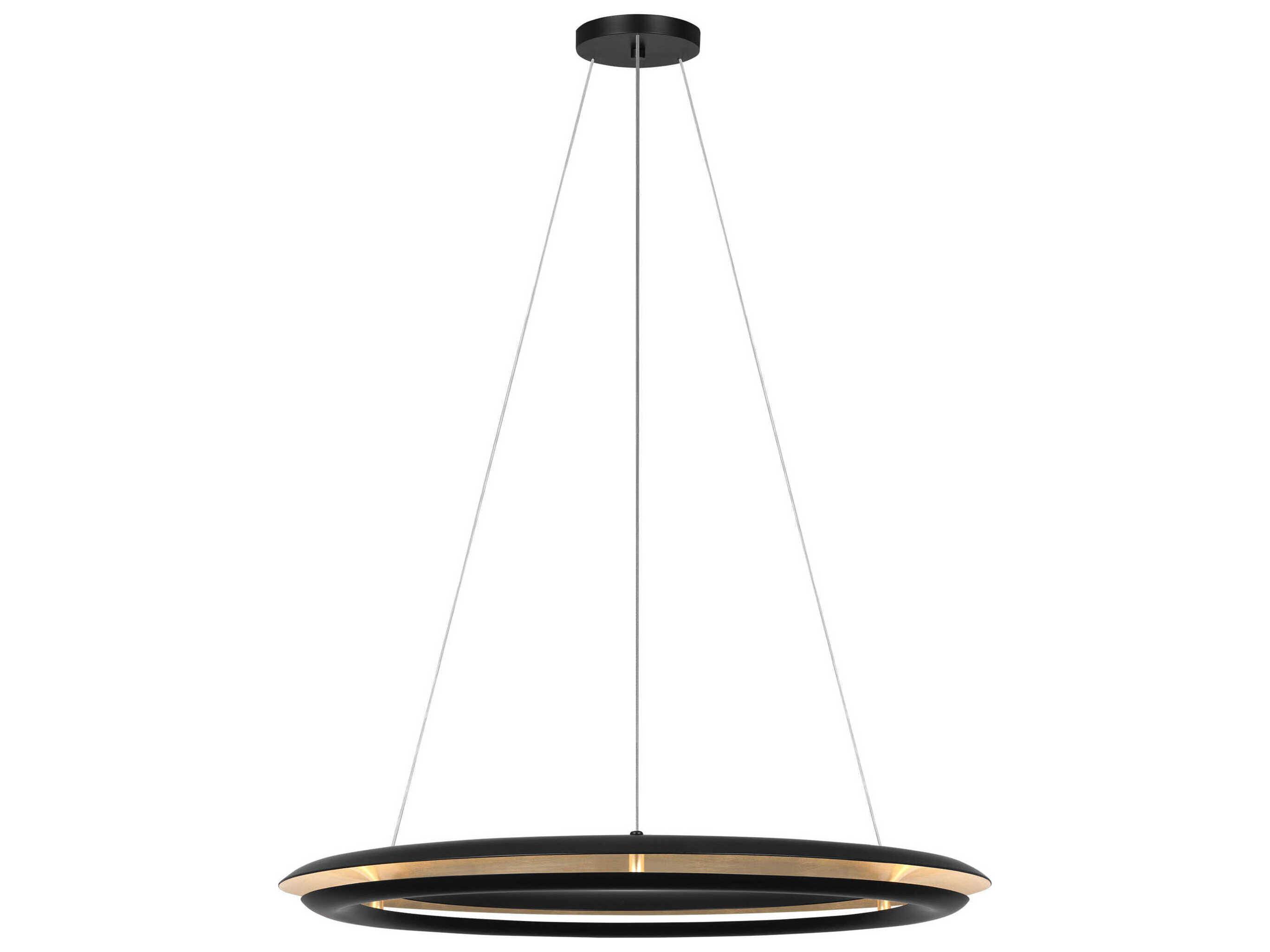 Visual Comfort Studio Cielo 1-Light Midnight Black Round Pendant