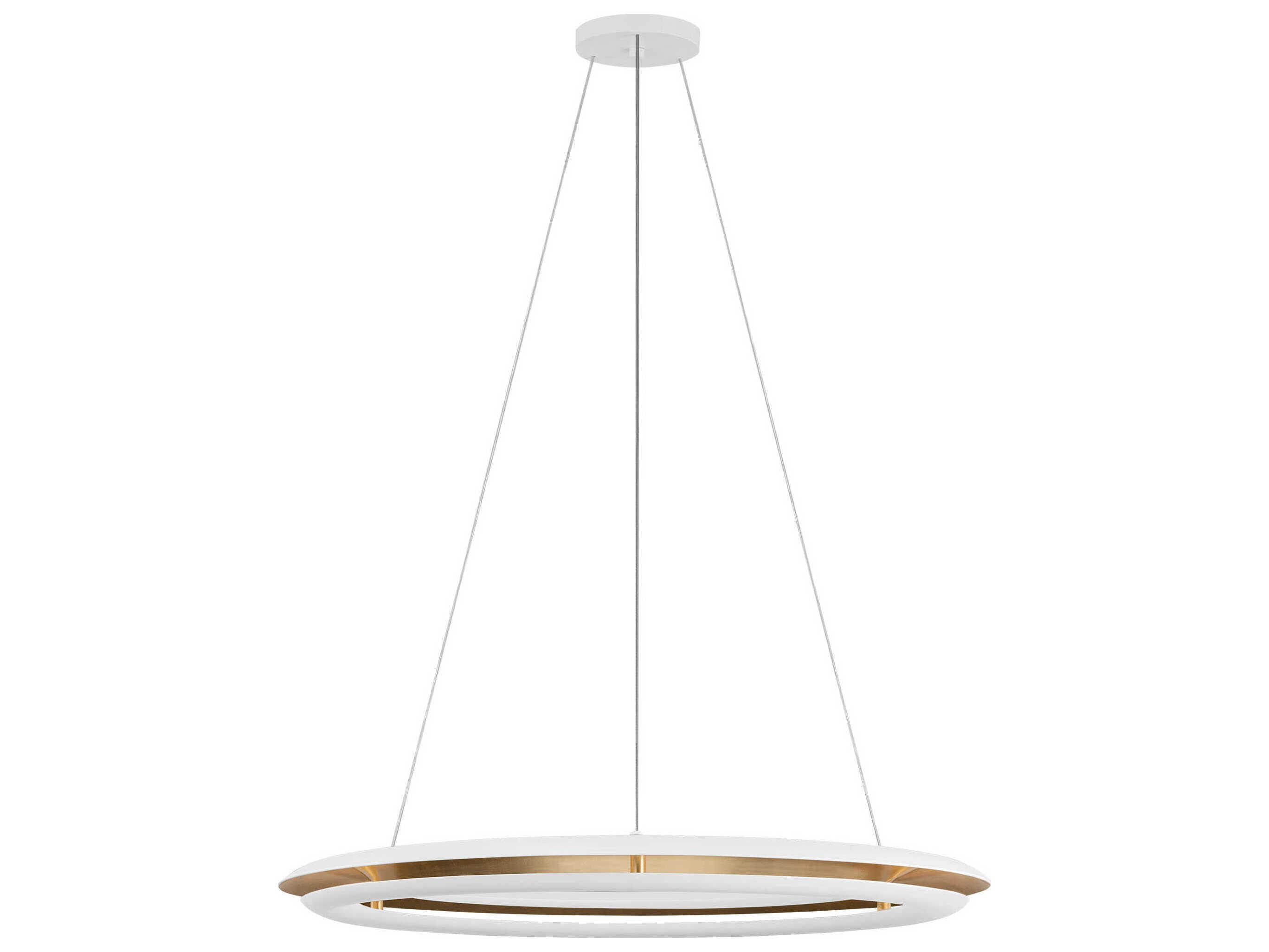 Visual Comfort Studio Cielo 1-Light Matte White Round Pendant