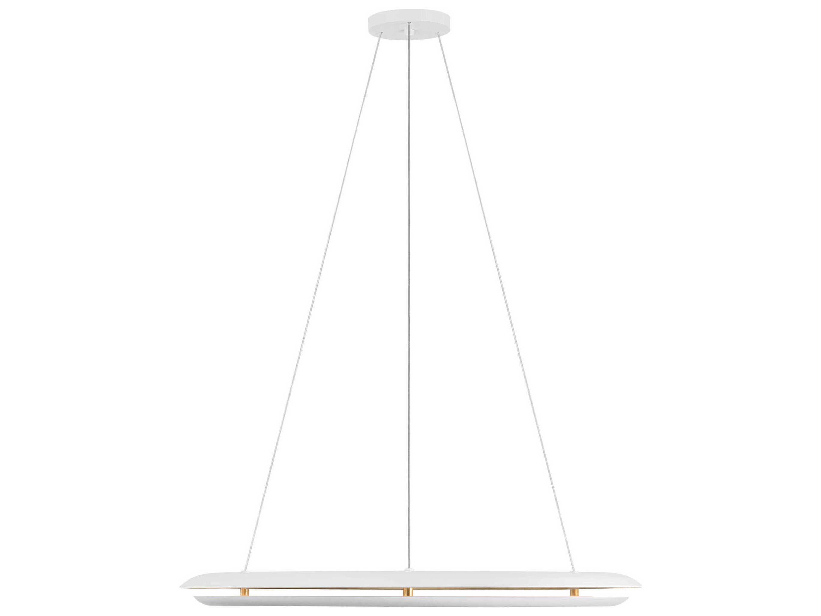 Visual Comfort Studio Cielo 1-Light Matte White Round Pendant