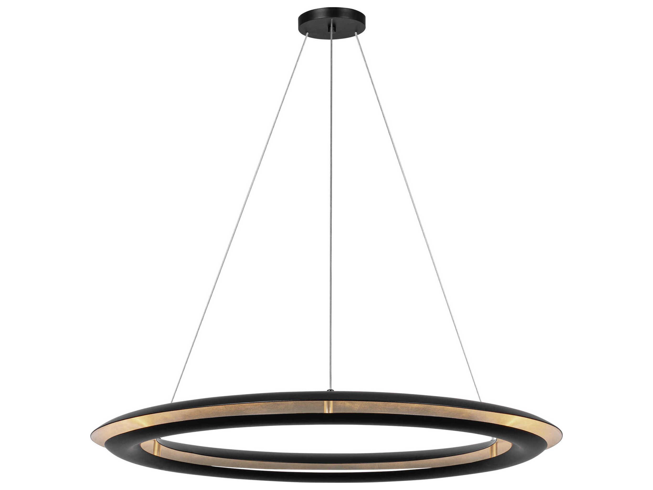 Visual Comfort Studio Cielo 1-Light Midnight Black Round Pendant