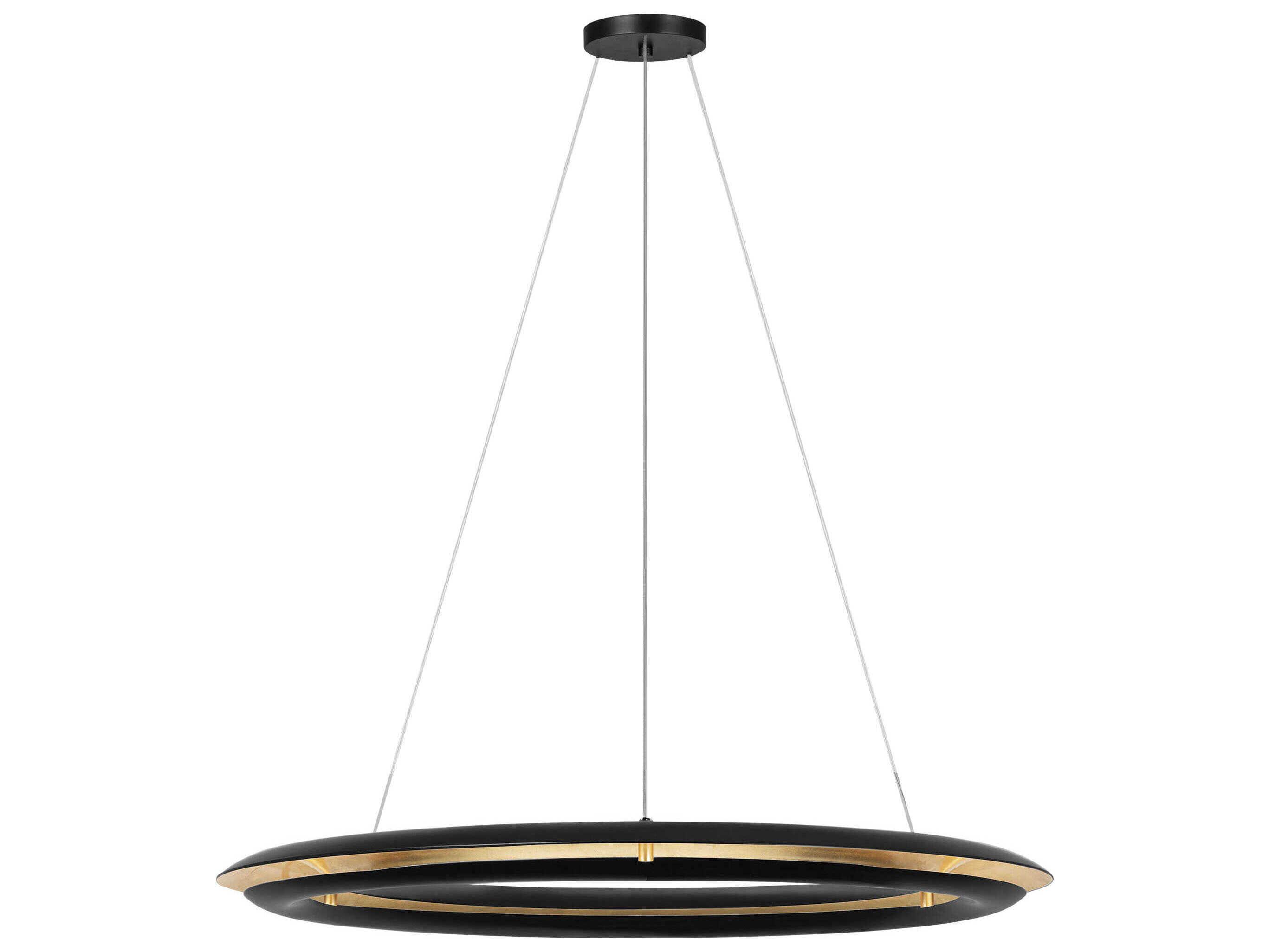 Visual Comfort Studio Cielo 1-Light Midnight Black Round Pendant