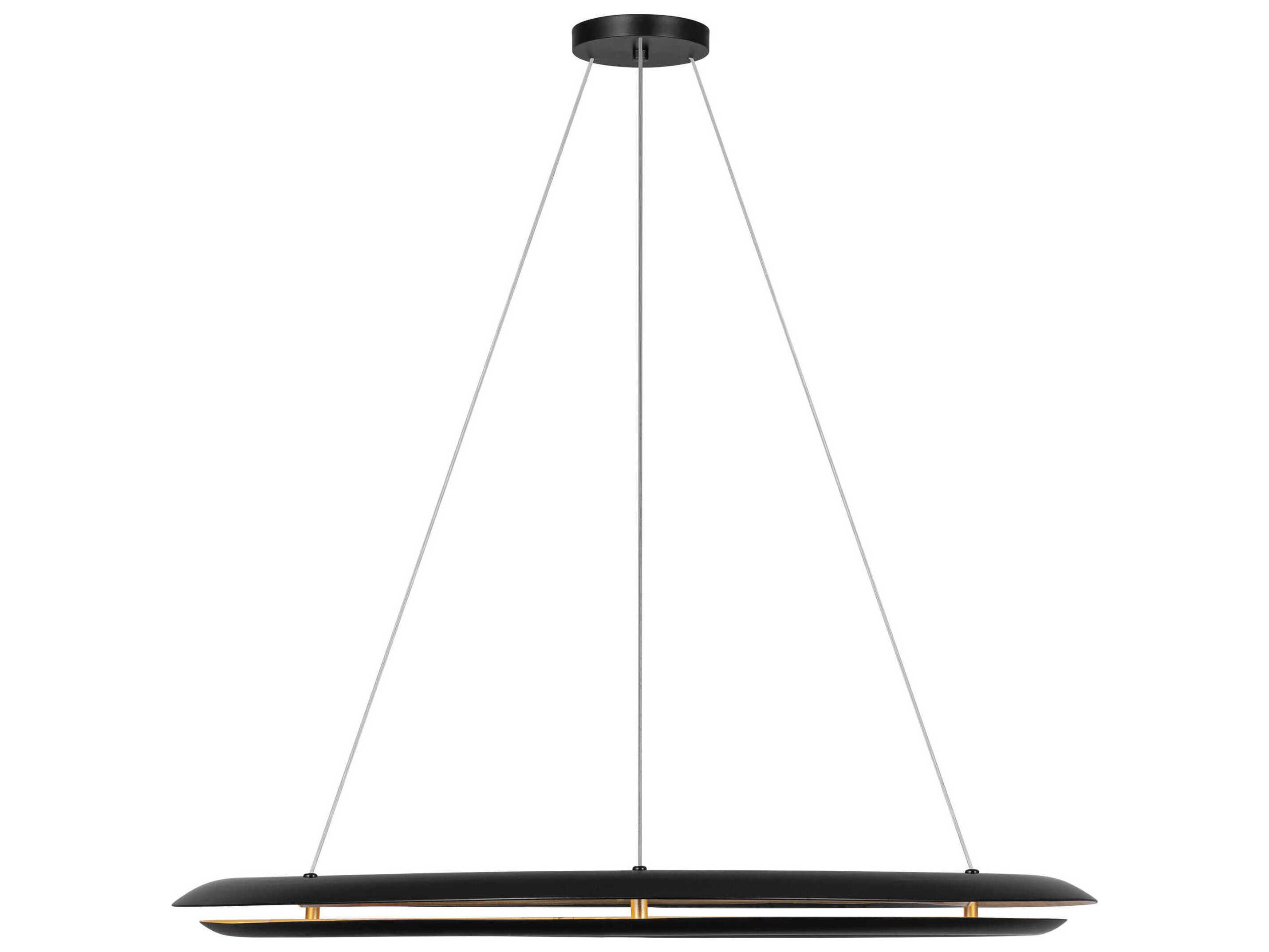 Visual Comfort Studio Cielo 1-Light Midnight Black Round Pendant