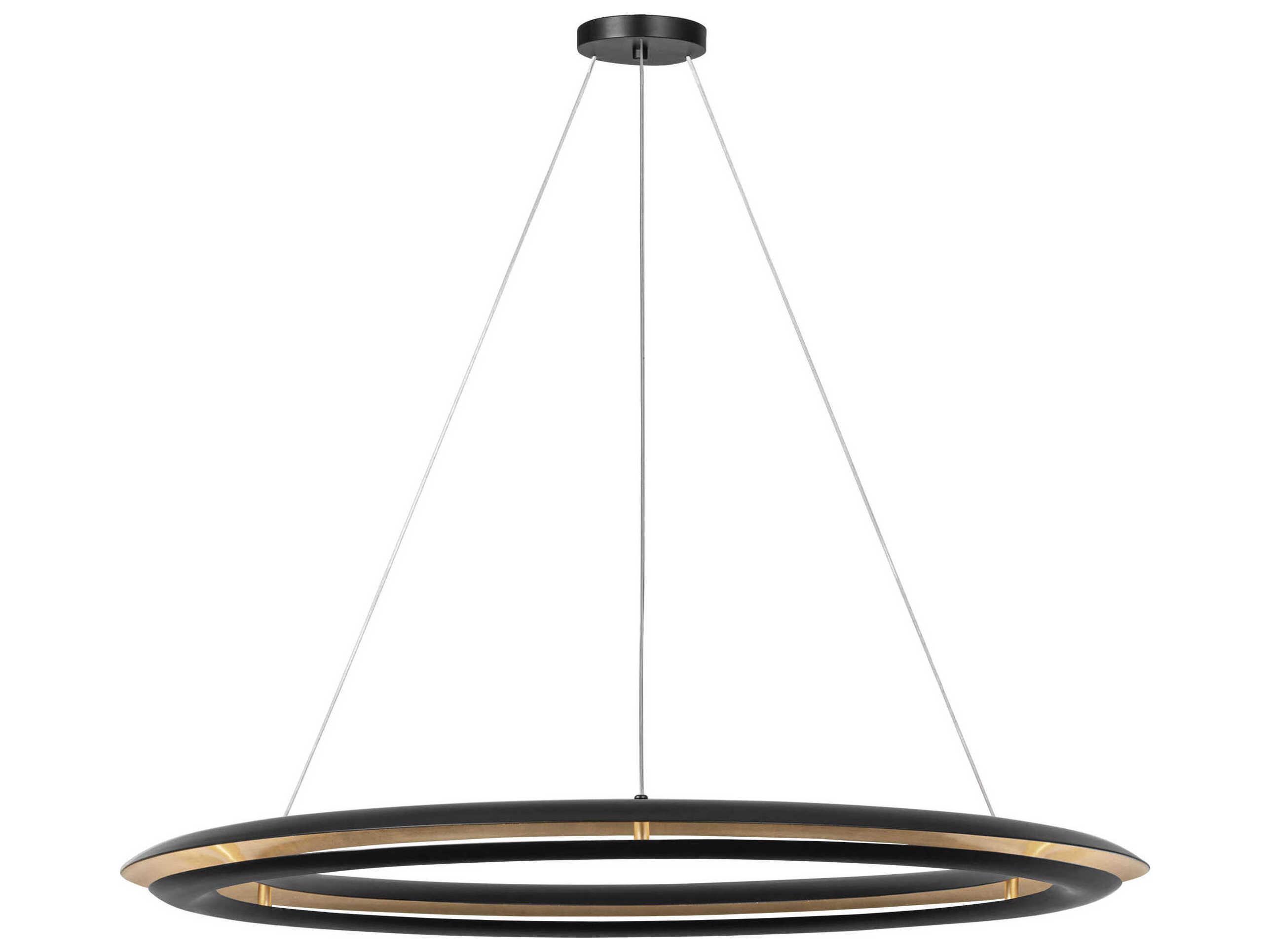 Visual Comfort Studio Cielo 1-Light Midnight Black Round Pendant