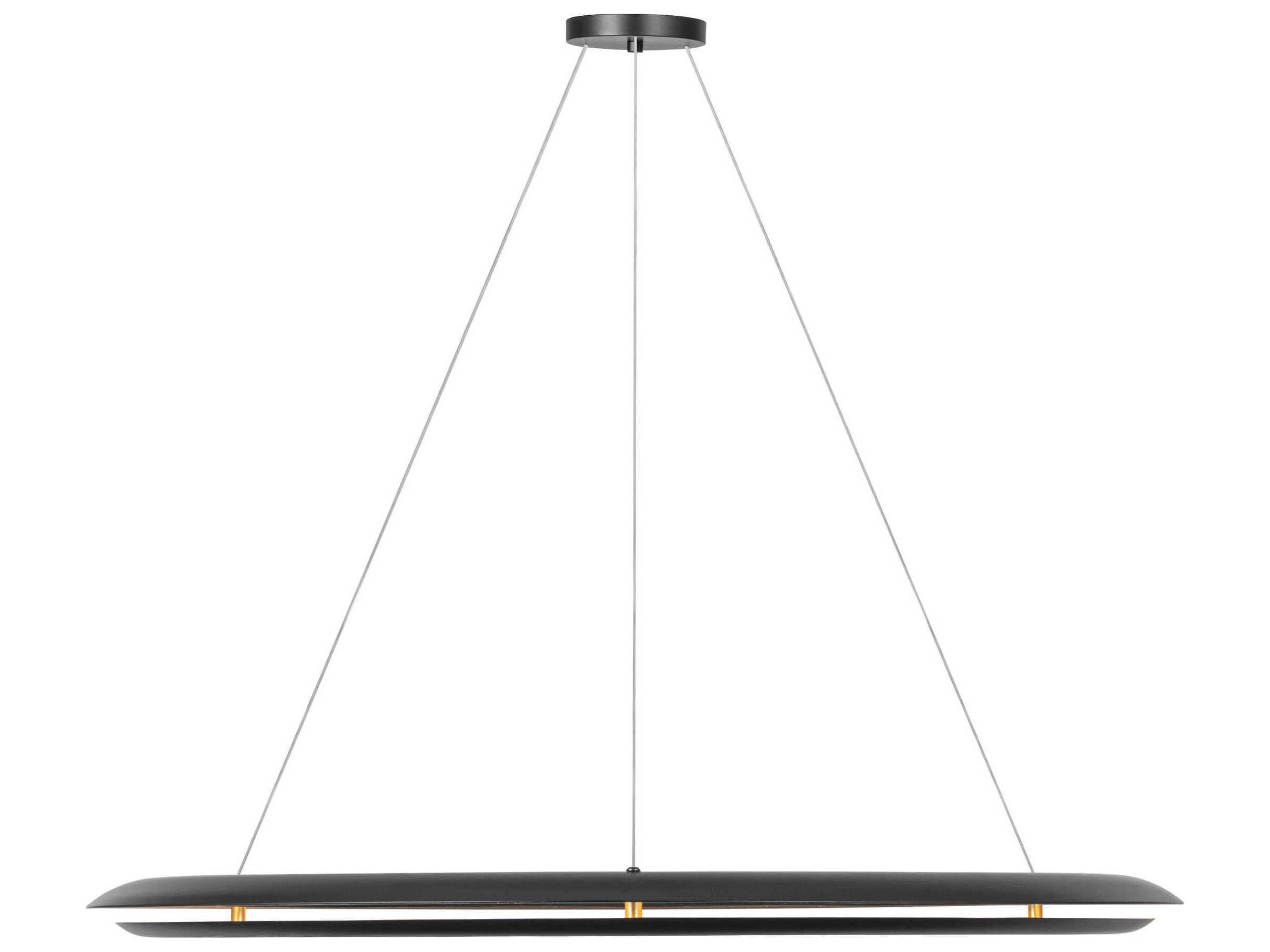 Visual Comfort Studio Cielo 1-Light Midnight Black Round Pendant