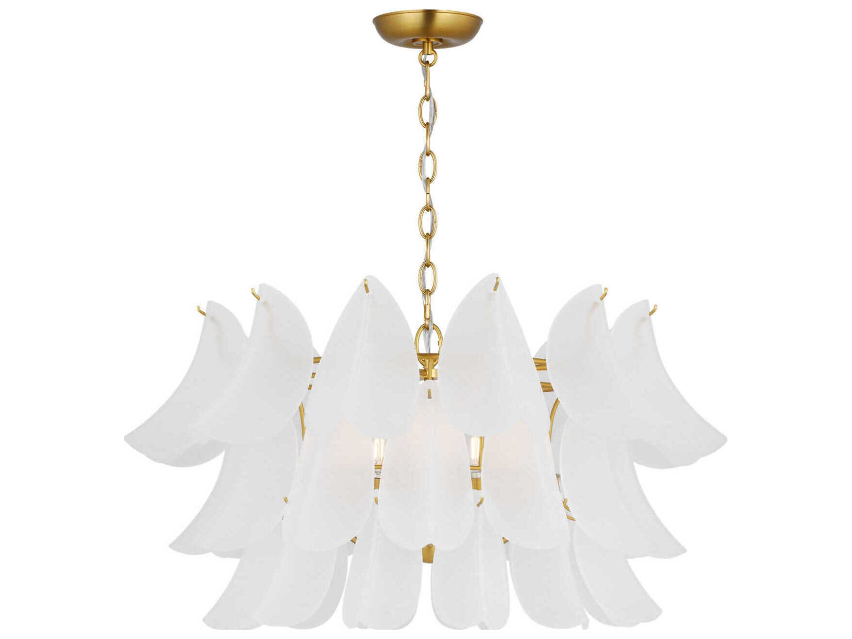 Visual Comfort Studio Chloe 5-Light Burnished Brass Chandelier