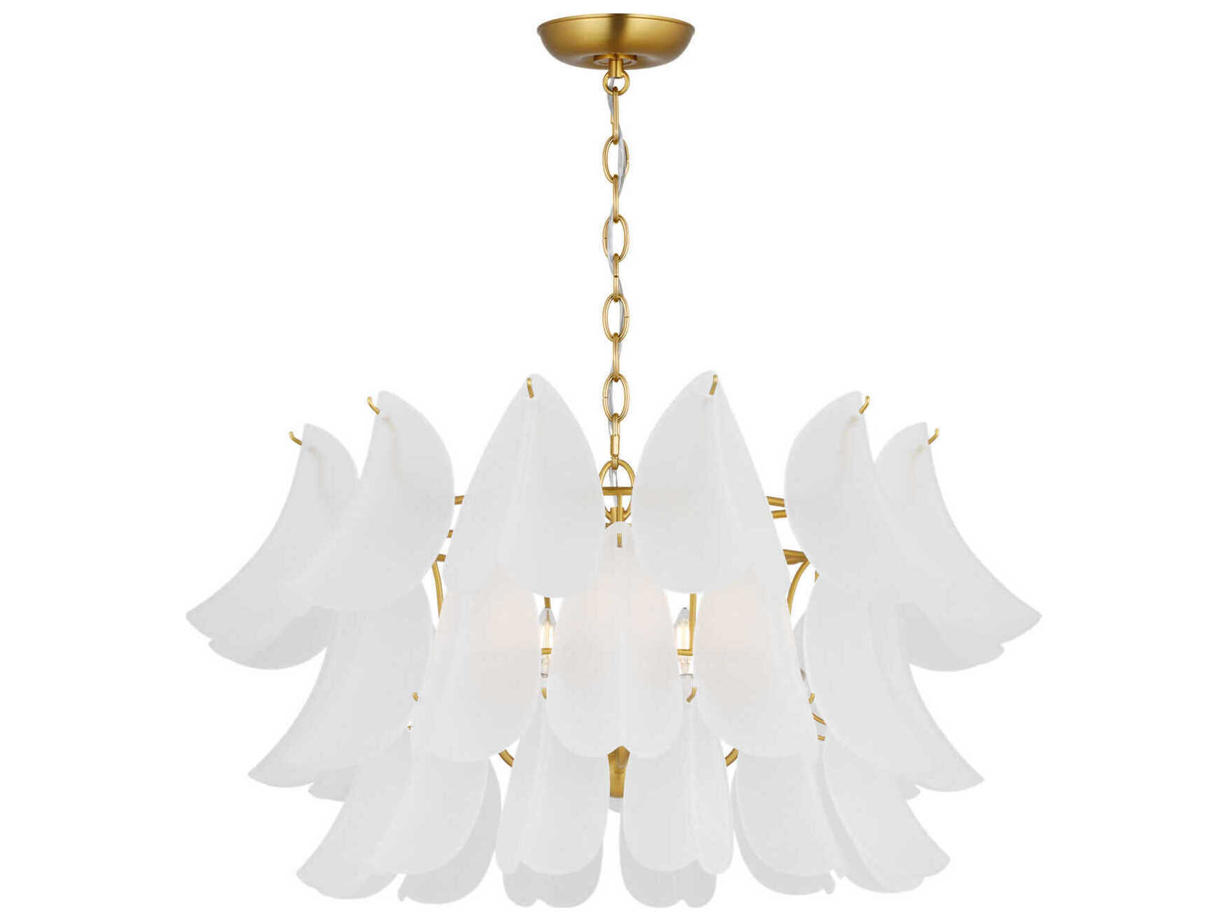 Visual Comfort Studio Chloe 5-Light Burnished Brass Chandelier