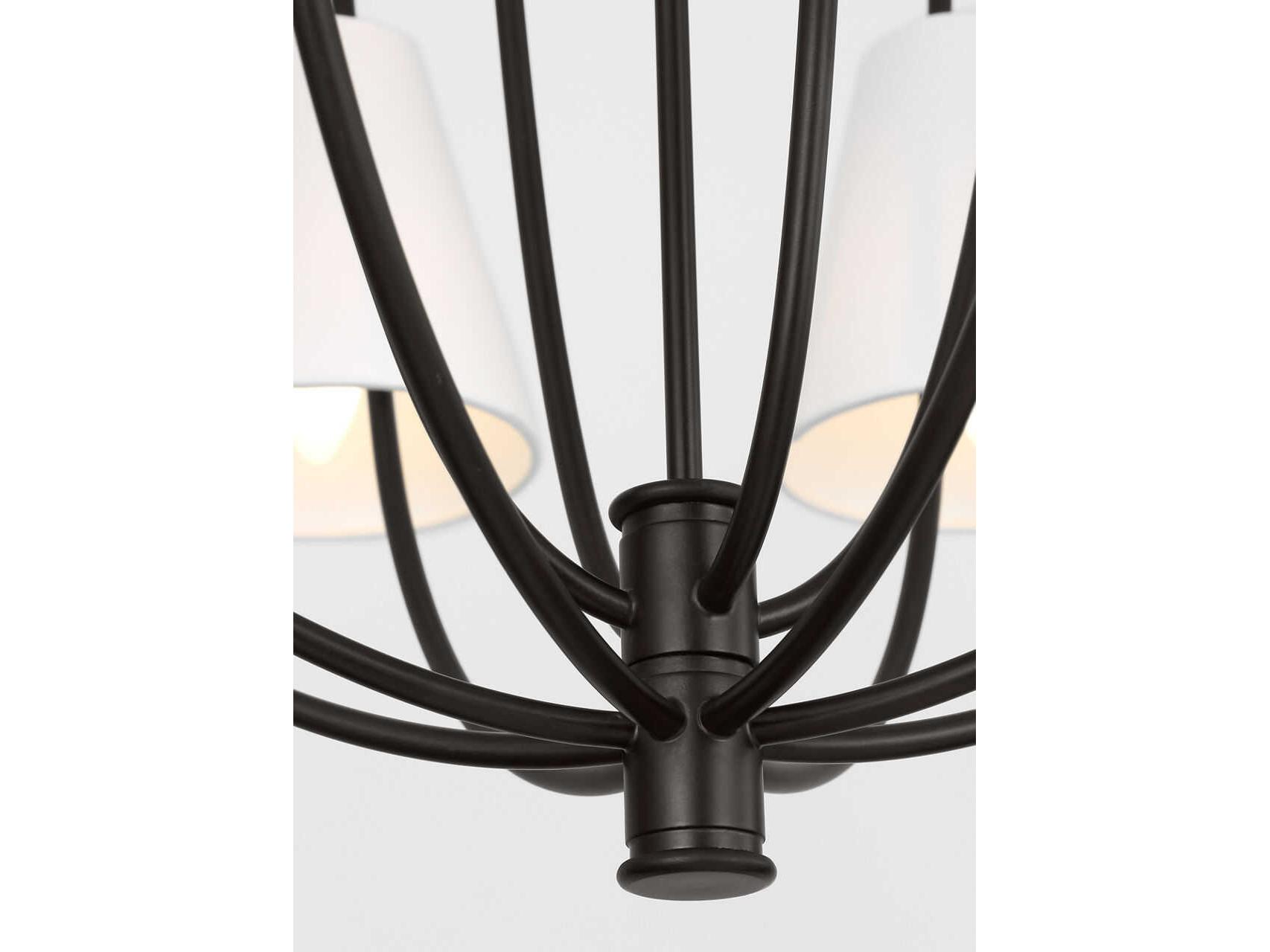 Visual Comfort Studio Marina 12-Light Aged Iron Black Empire Chandelier