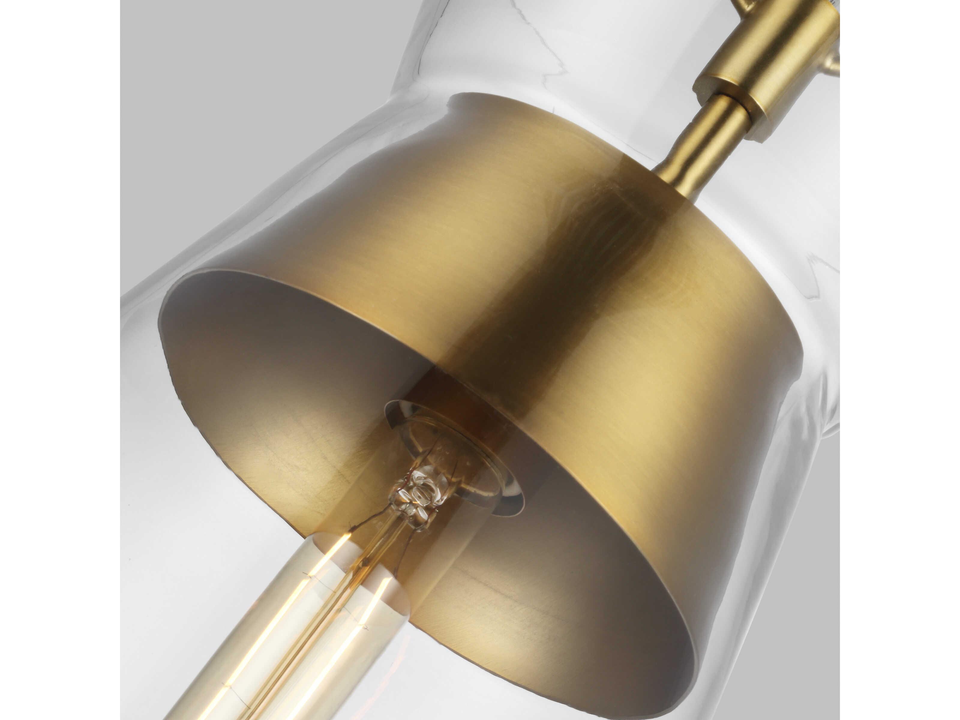 Visual Comfort Studio Atlantic 1-Light Burnished Brass Mini Pendant