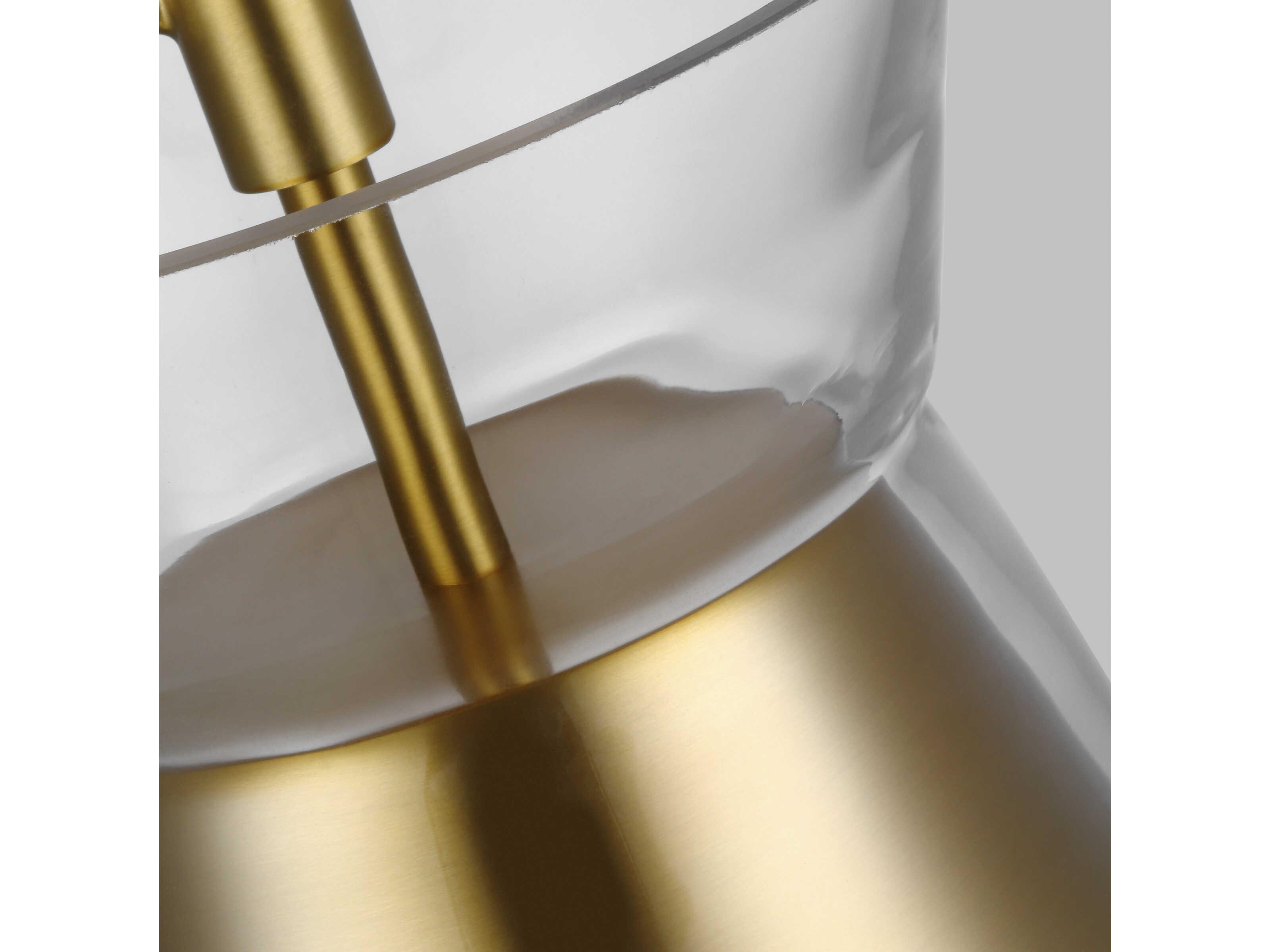 Visual Comfort Studio Atlantic 1-Light Burnished Brass Mini Pendant