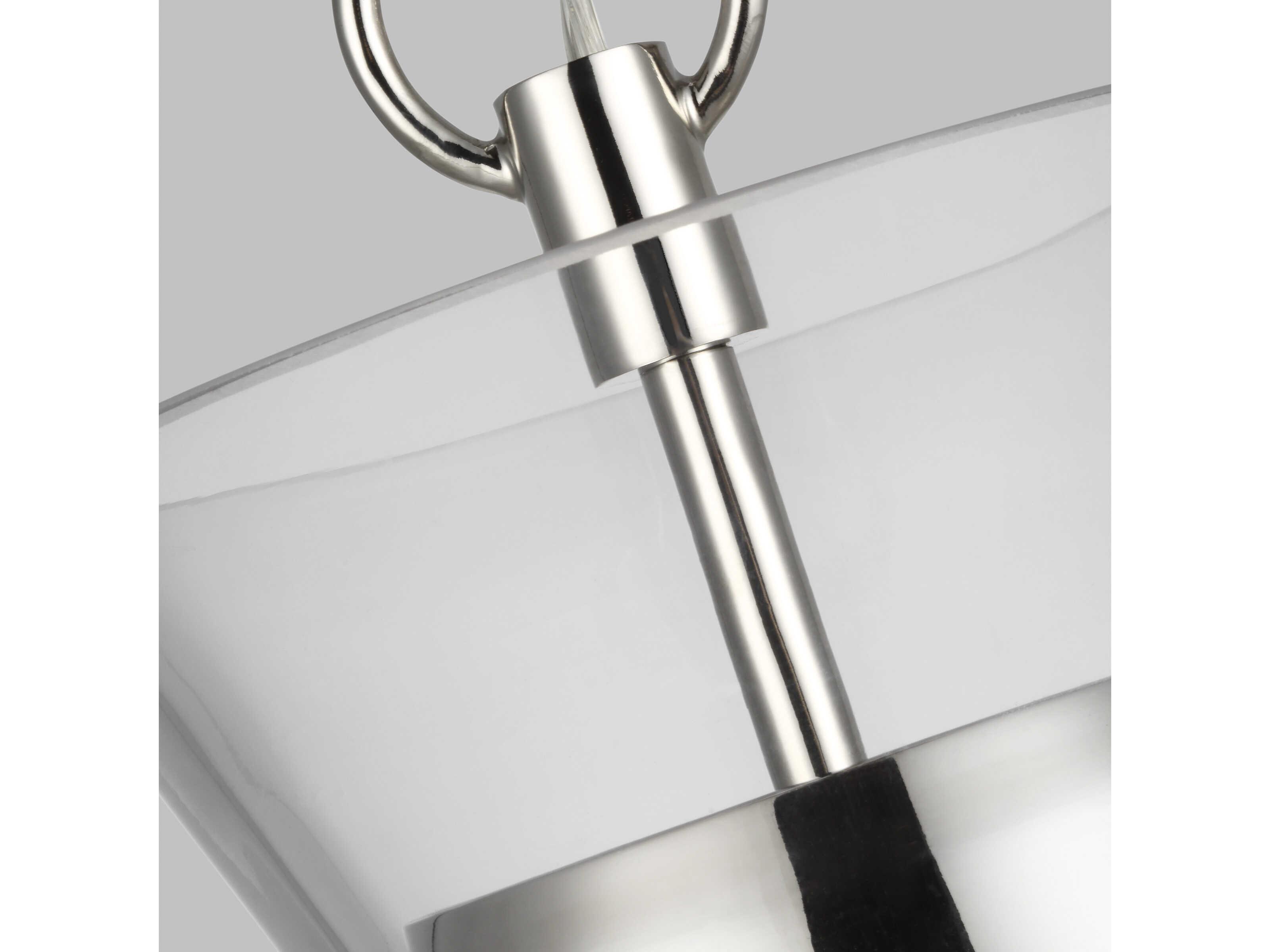 Visual Comfort Studio Atlantic 1-Light Polished Nickel Mini Pendant