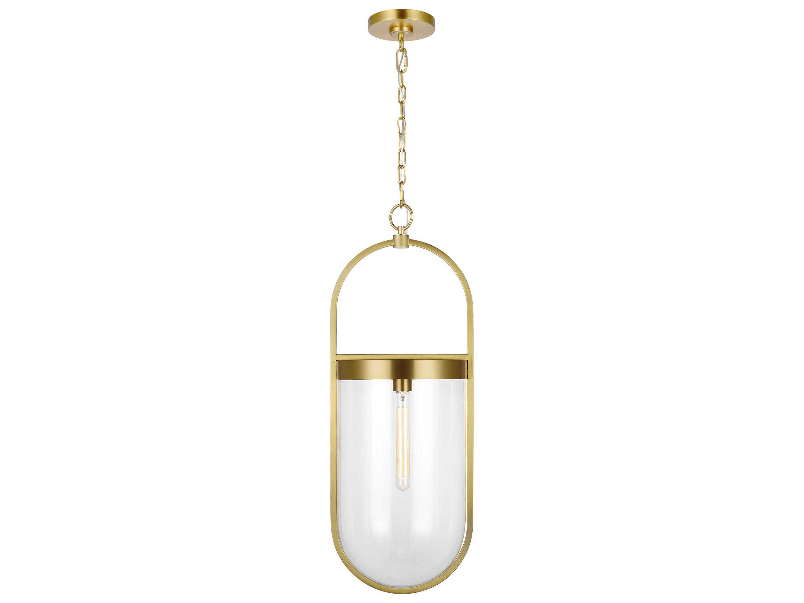 Visual Comfort Studio Blaine 1-Light Burnished Brass Mini Pendant