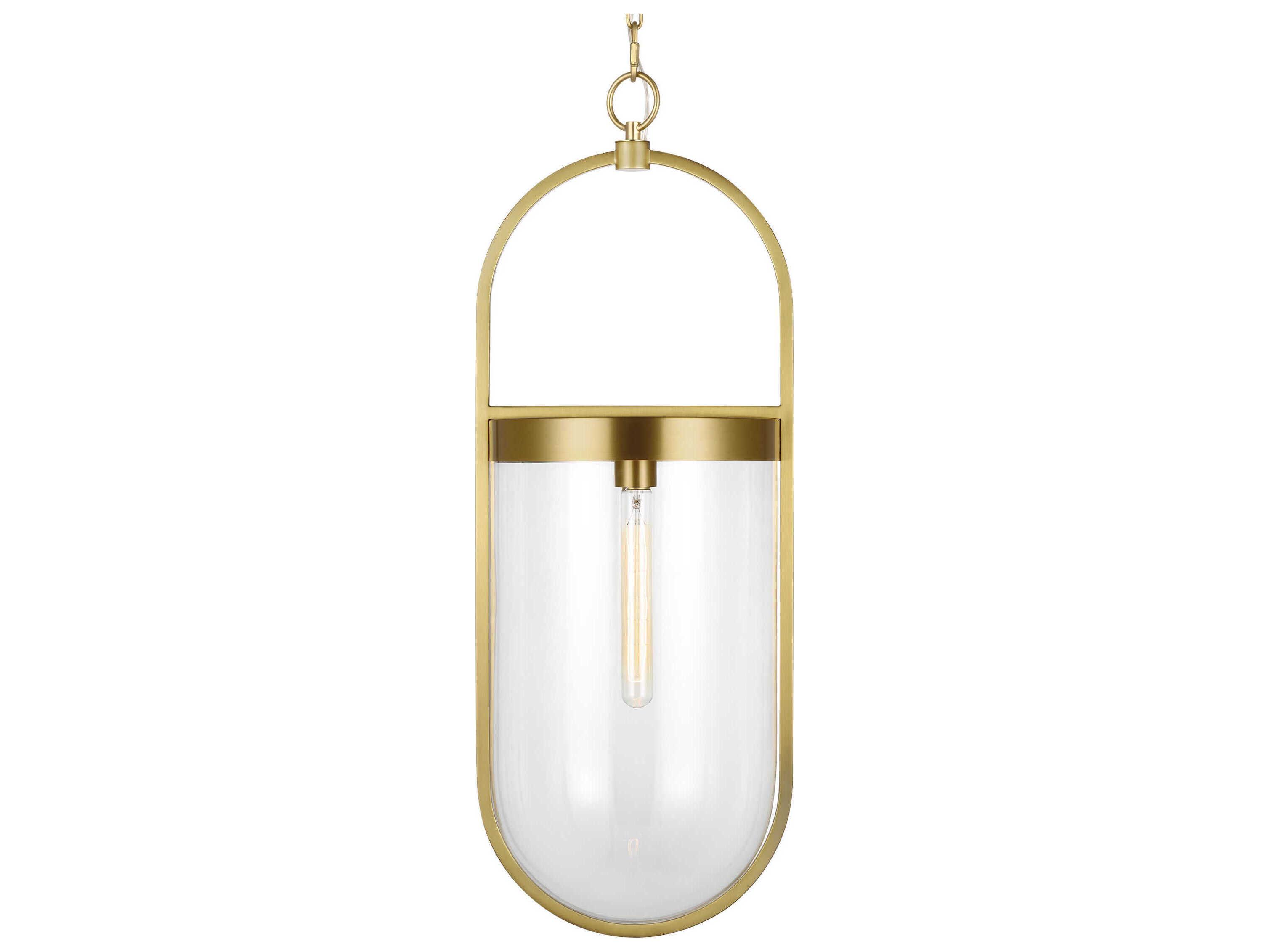 Visual Comfort Studio Blaine 1-Light Burnished Brass Mini Pendant