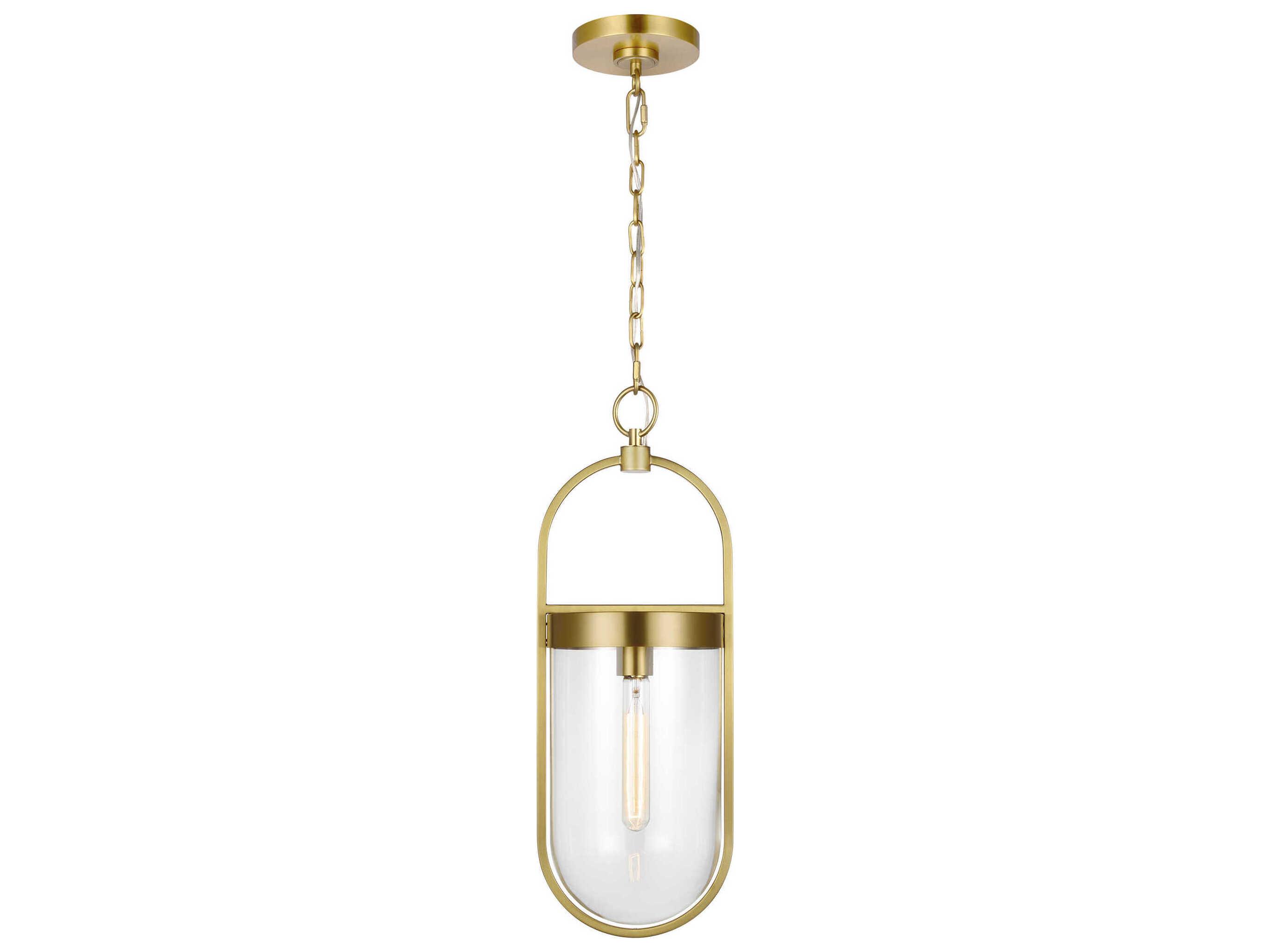 Visual Comfort Studio Blaine 1-Light Burnished Brass Mini Pendant