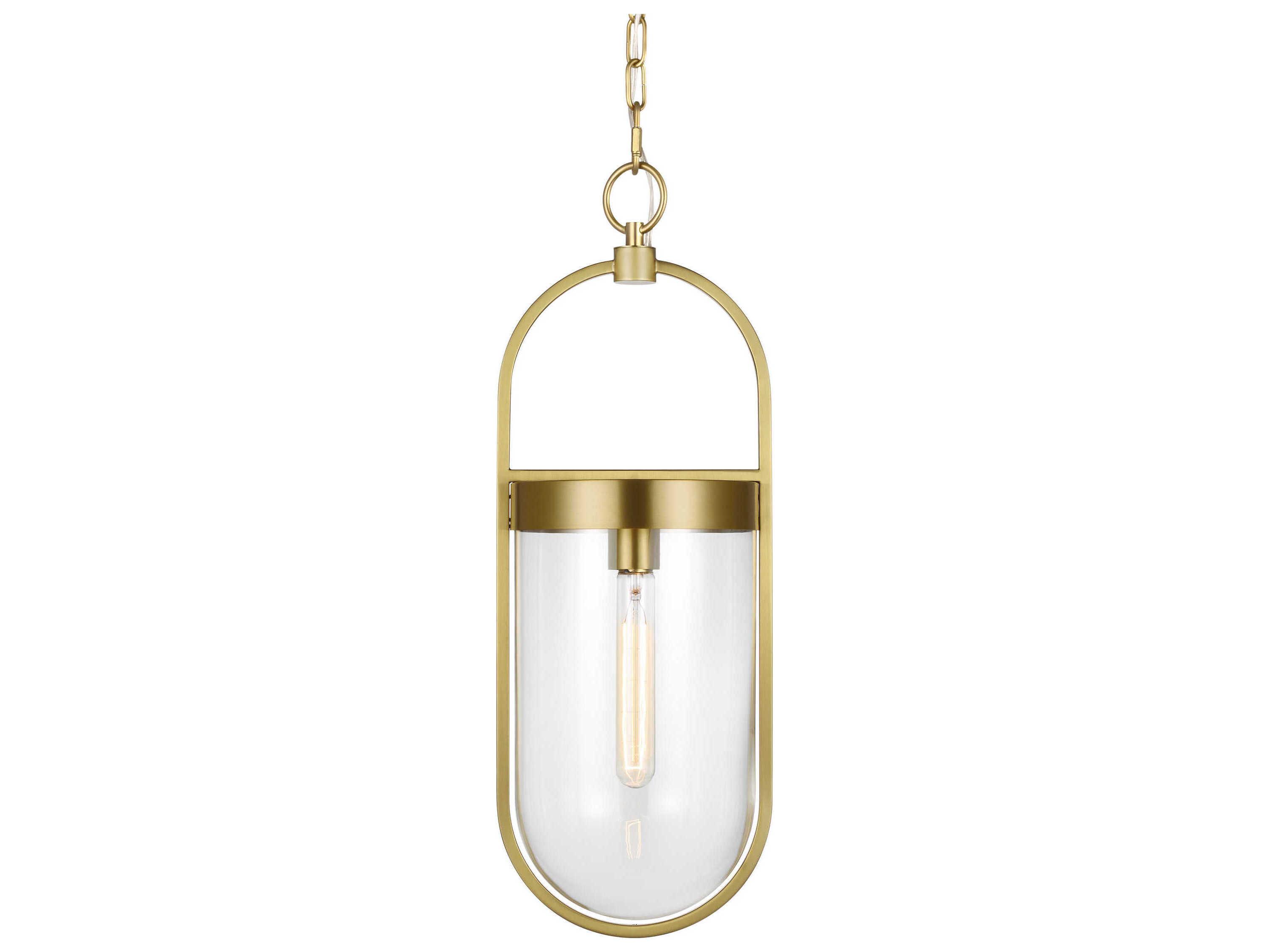 Visual Comfort Studio Blaine 1-Light Burnished Brass Mini Pendant