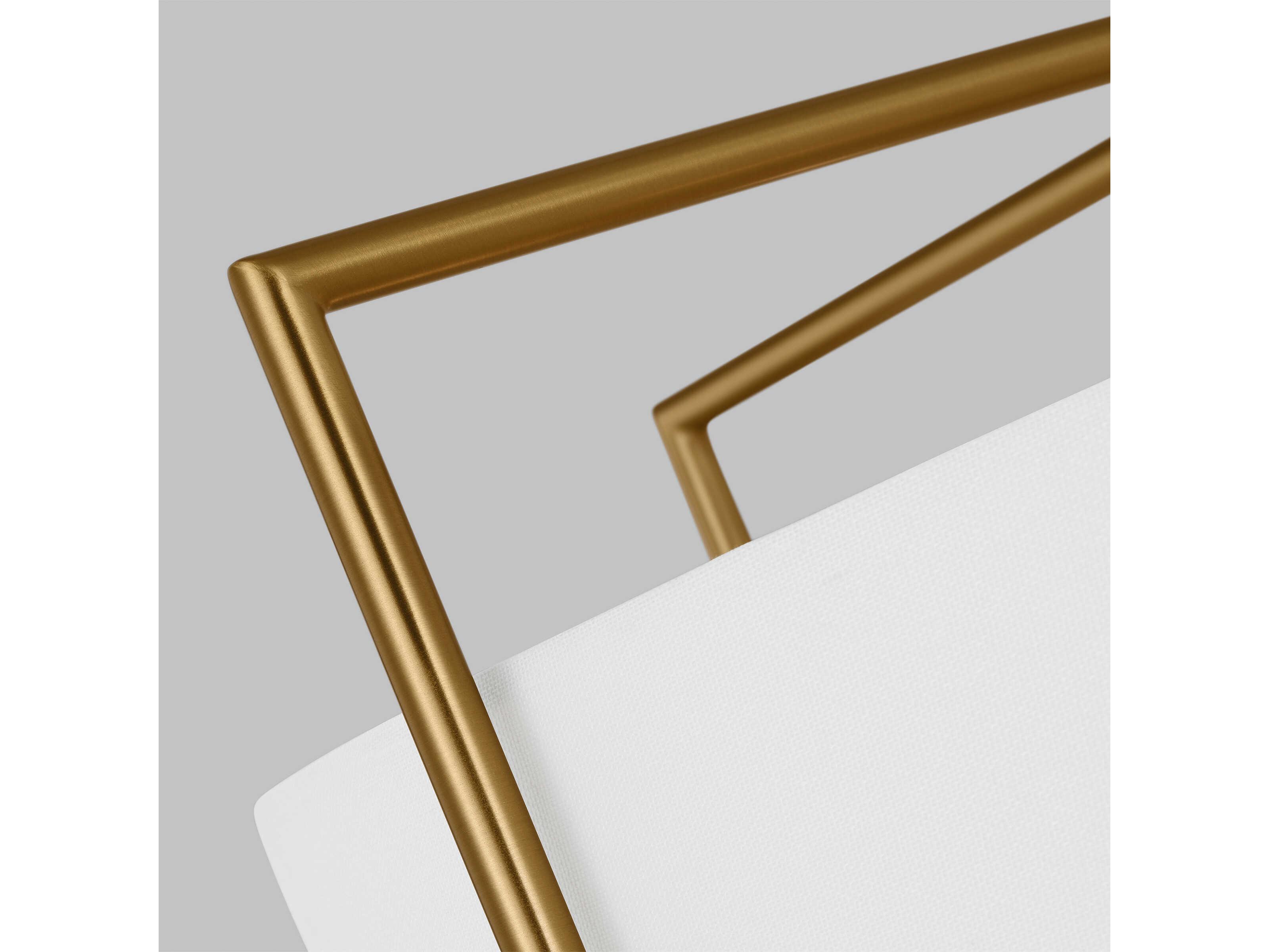 Visual Comfort Studio Perno 4-Light Burnished Brass Drum Pendant