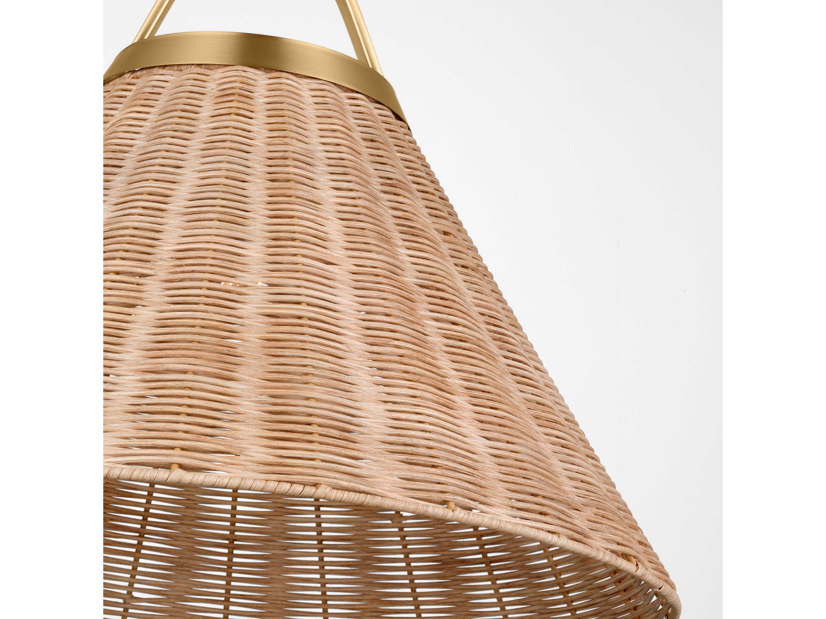 Visual Comfort Studio Whitby 1-Light Burnished Brass Pendant