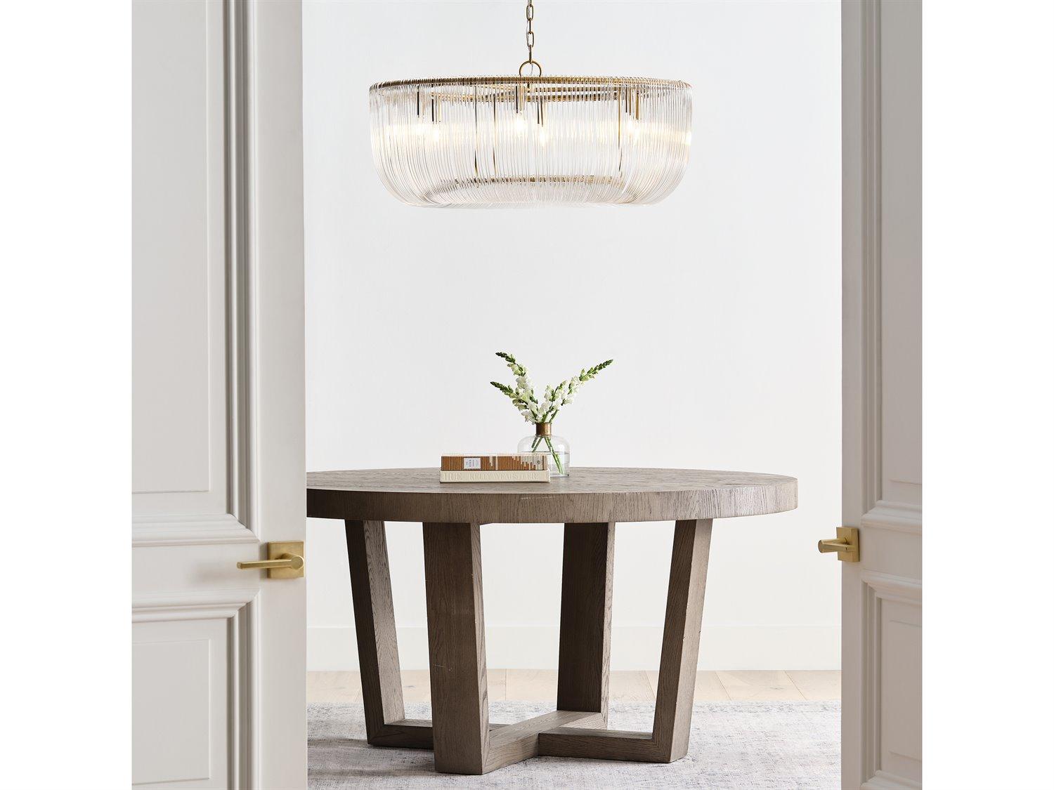 Visual Comfort Studio Pierce 6-Light Burnished Brass Pendant