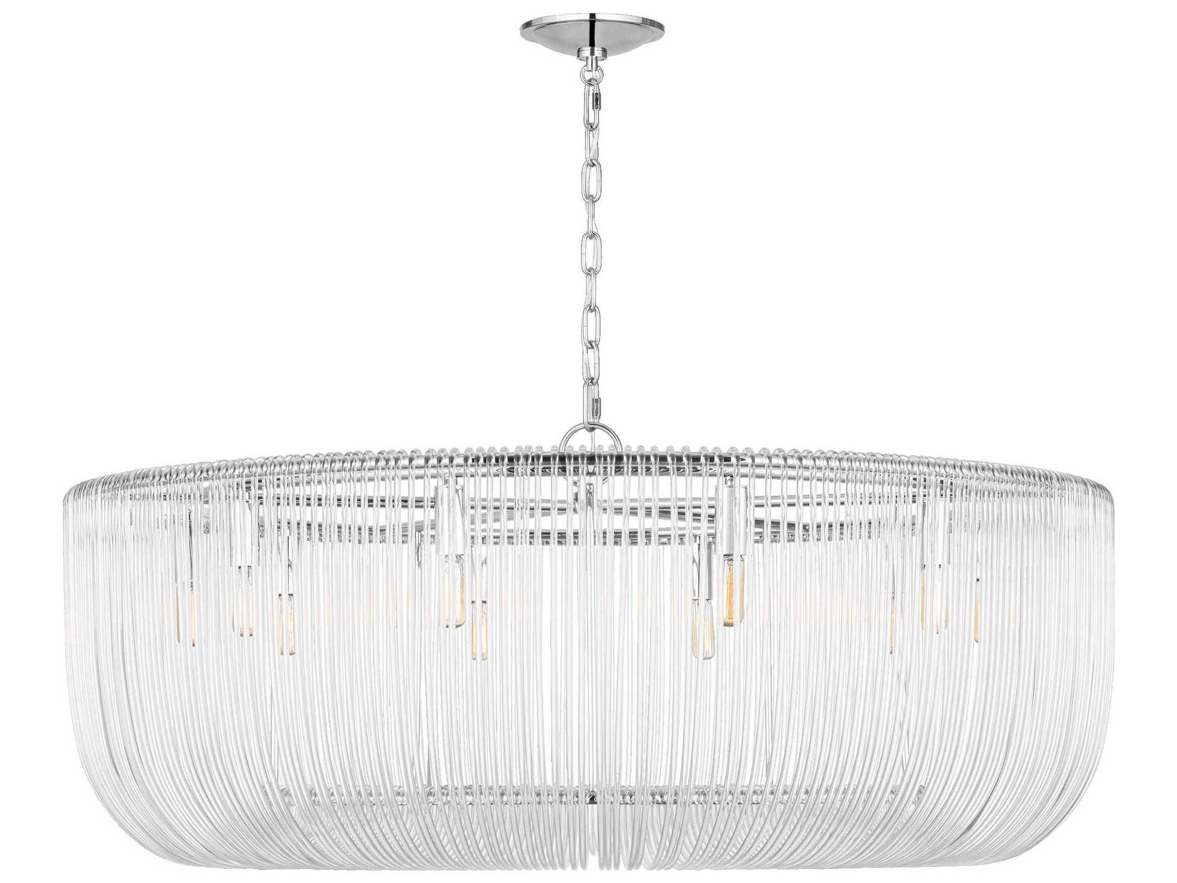Visual Comfort Studio Pierce 10-Light Polished Nickel Pendant