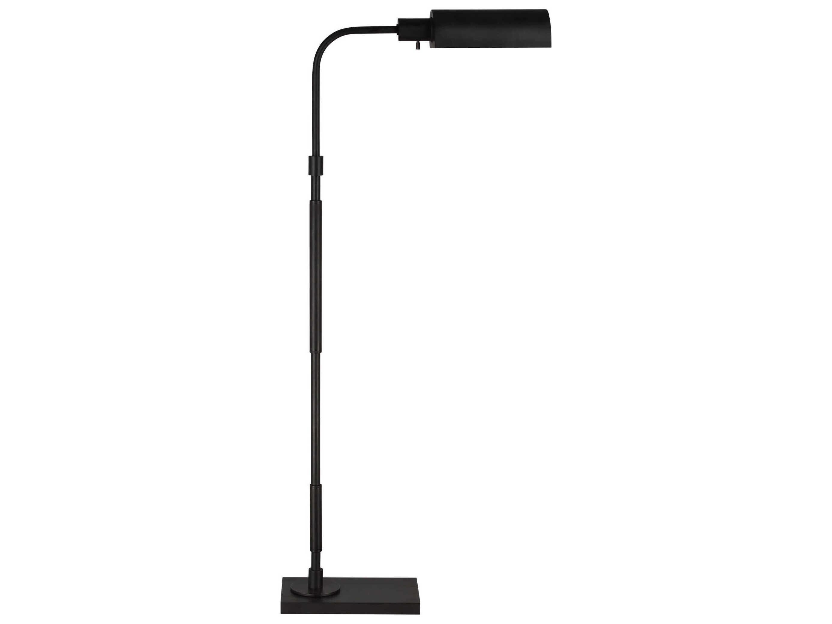 Visual Comfort Studio Kenyon Aged Iron Steel Black Floor Lamp