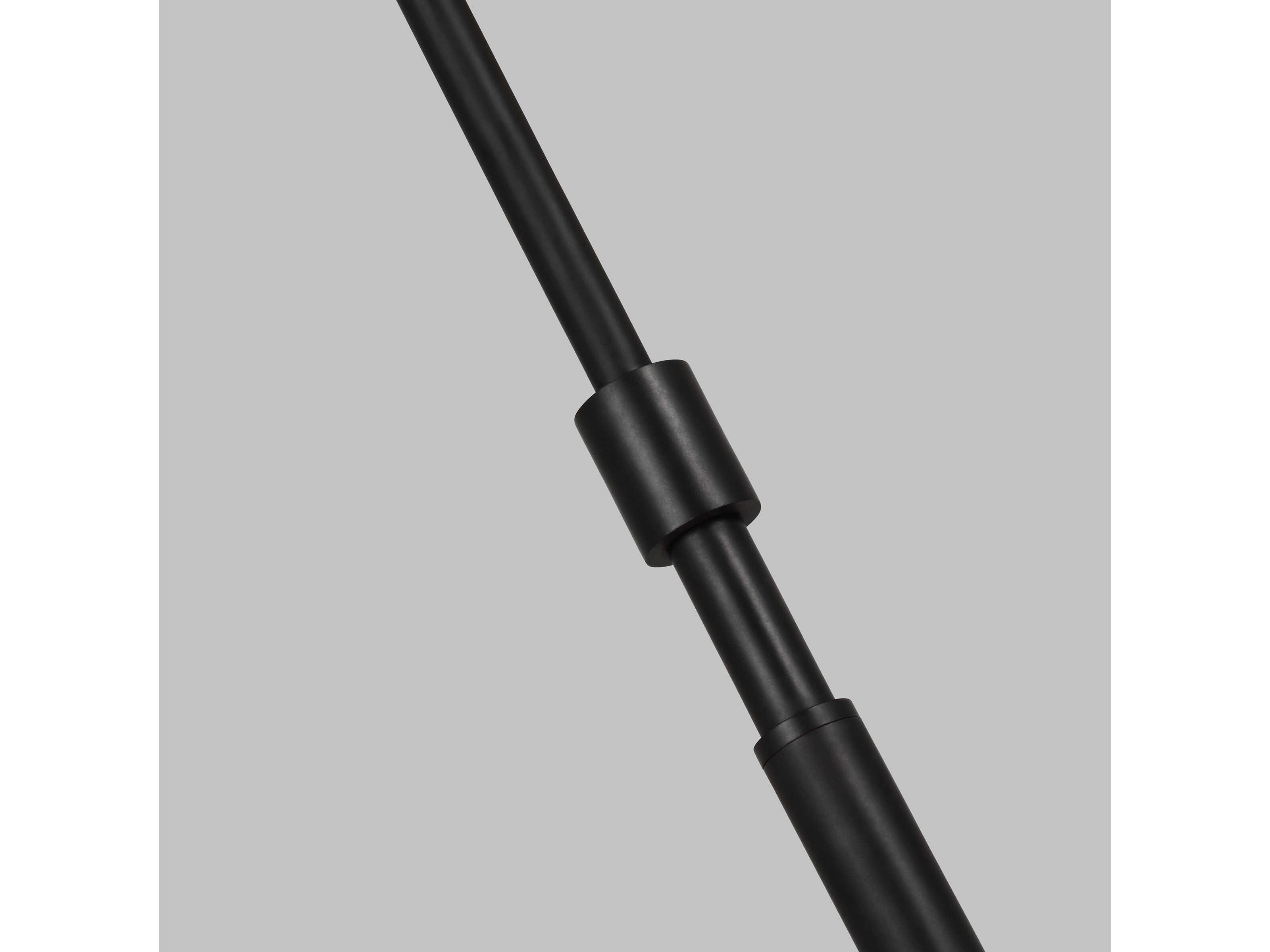 Visual Comfort Studio Kenyon Aged Iron Steel Black Floor Lamp