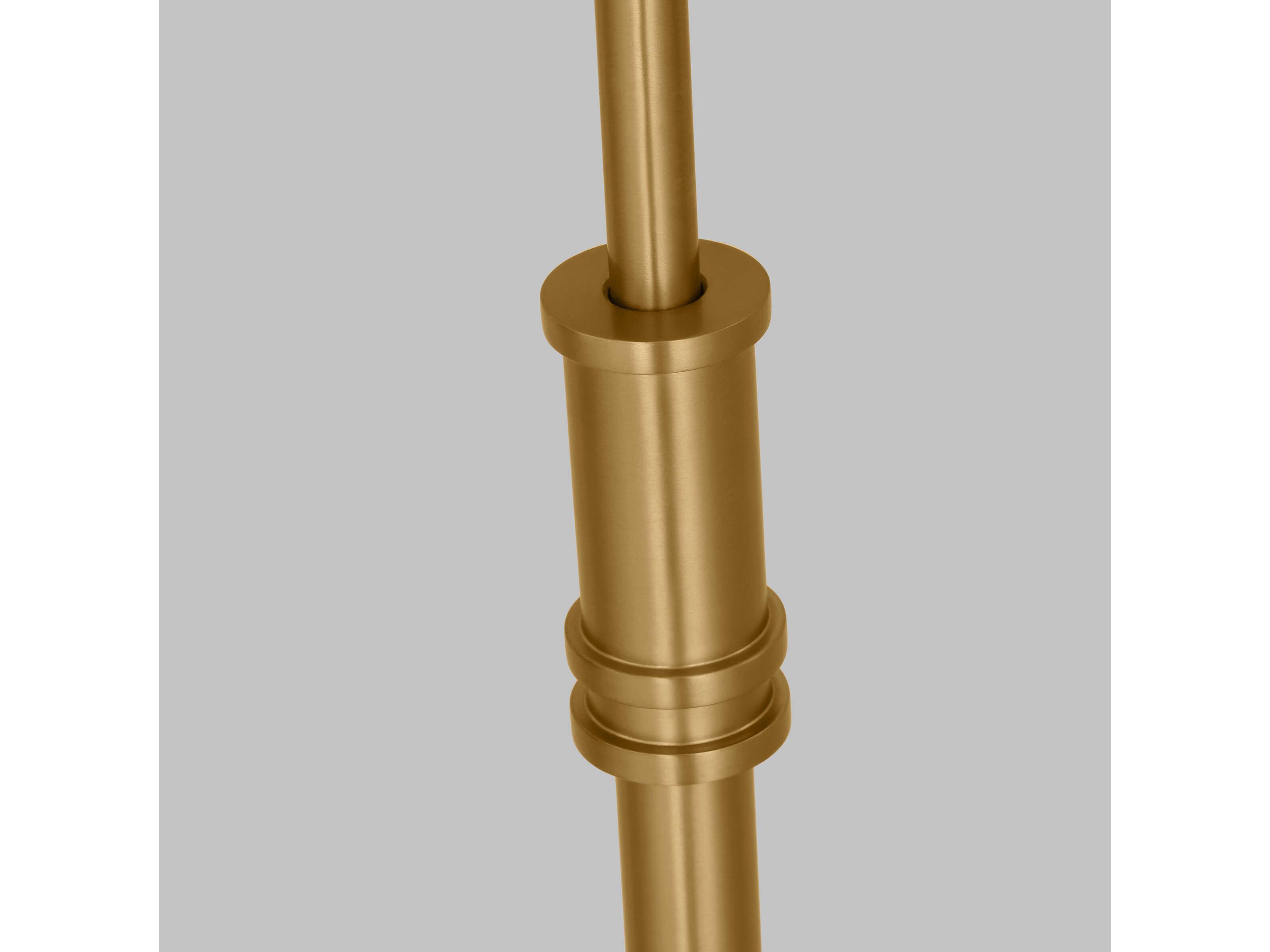 Visual Comfort Studio Belmont Burnished Brass Steel Floor Lamp