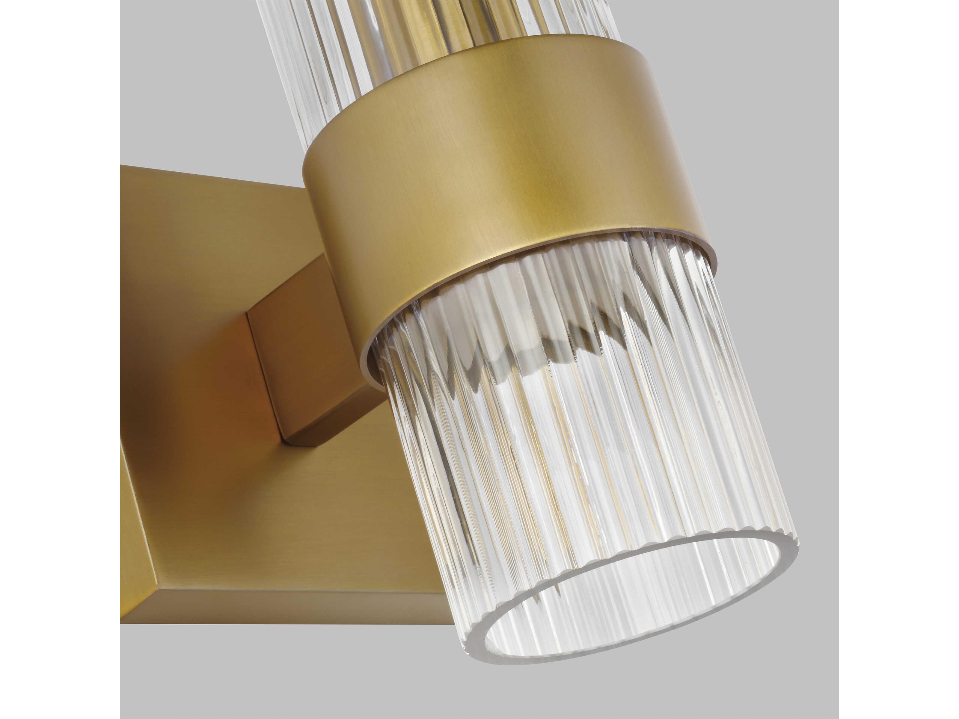 Visual Comfort Studio Geneva 1-Light Burnished Brass Wall Sconce