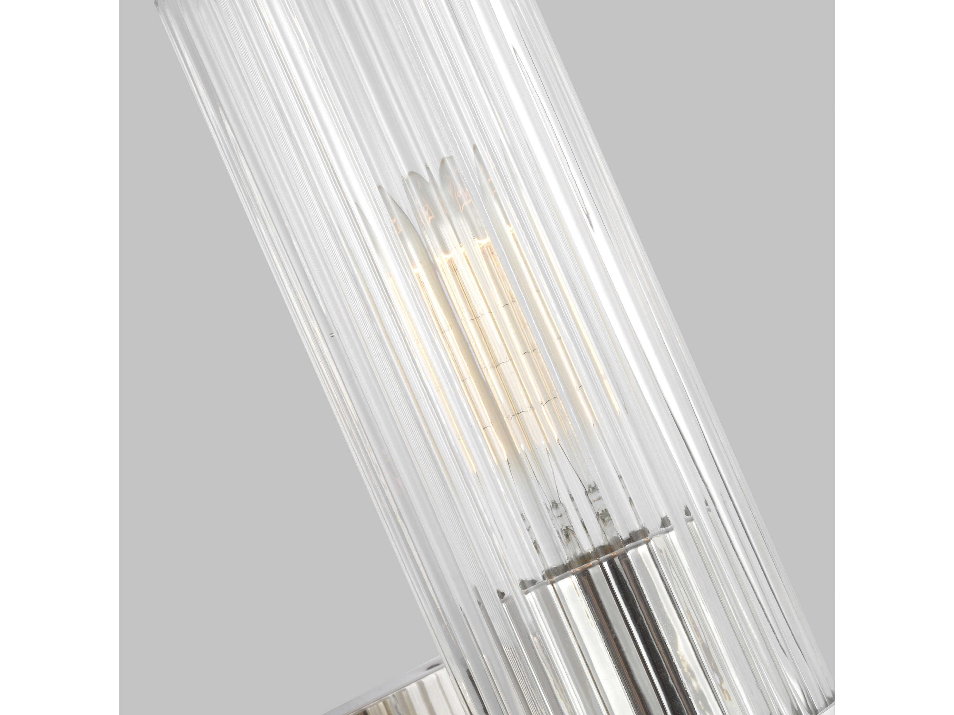 Visual Comfort Studio Geneva 1-Light Polished Nickel Wall Sconce