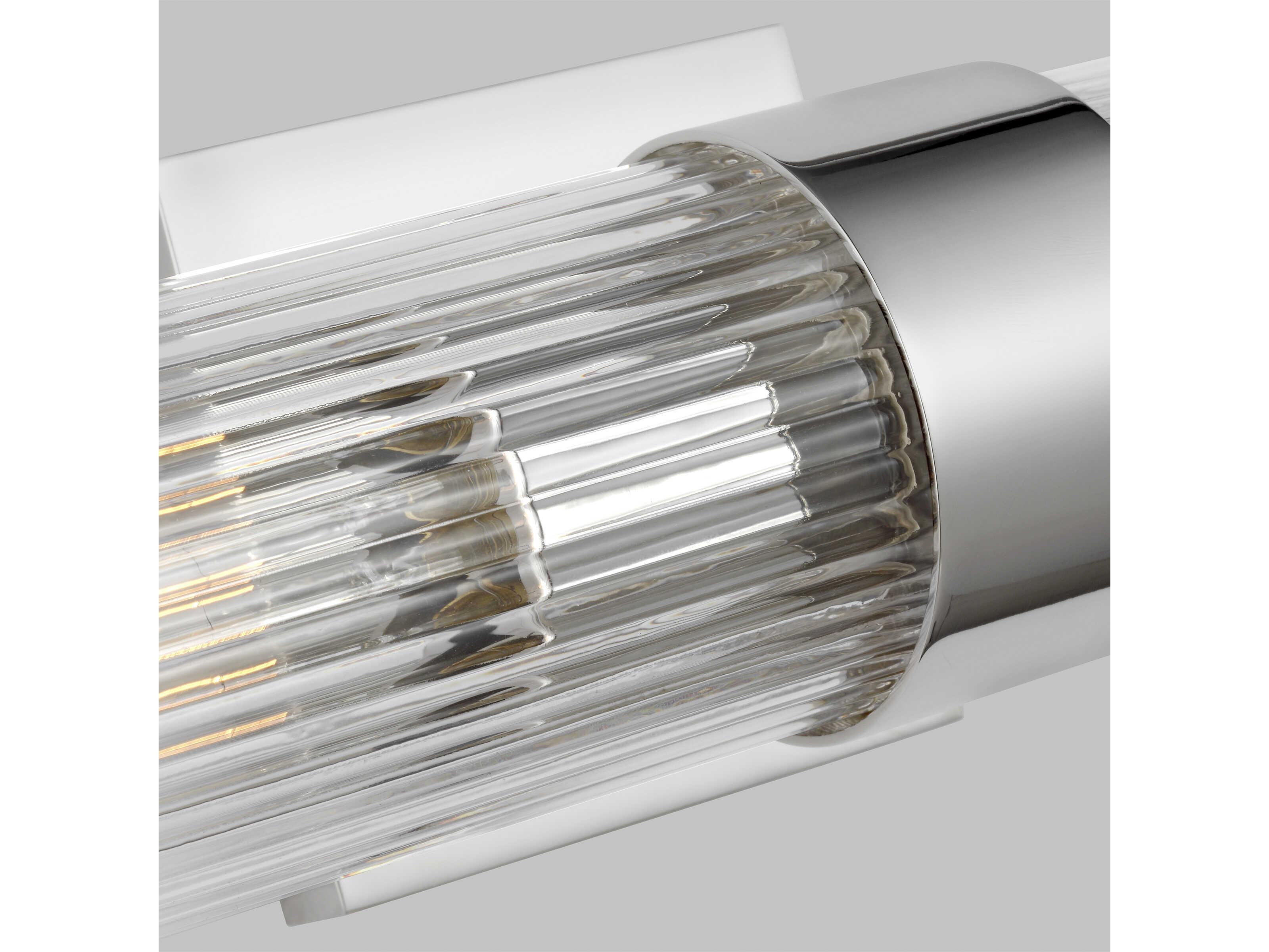 Visual Comfort Studio Geneva 2-Light Polished Nickel Vanity Light