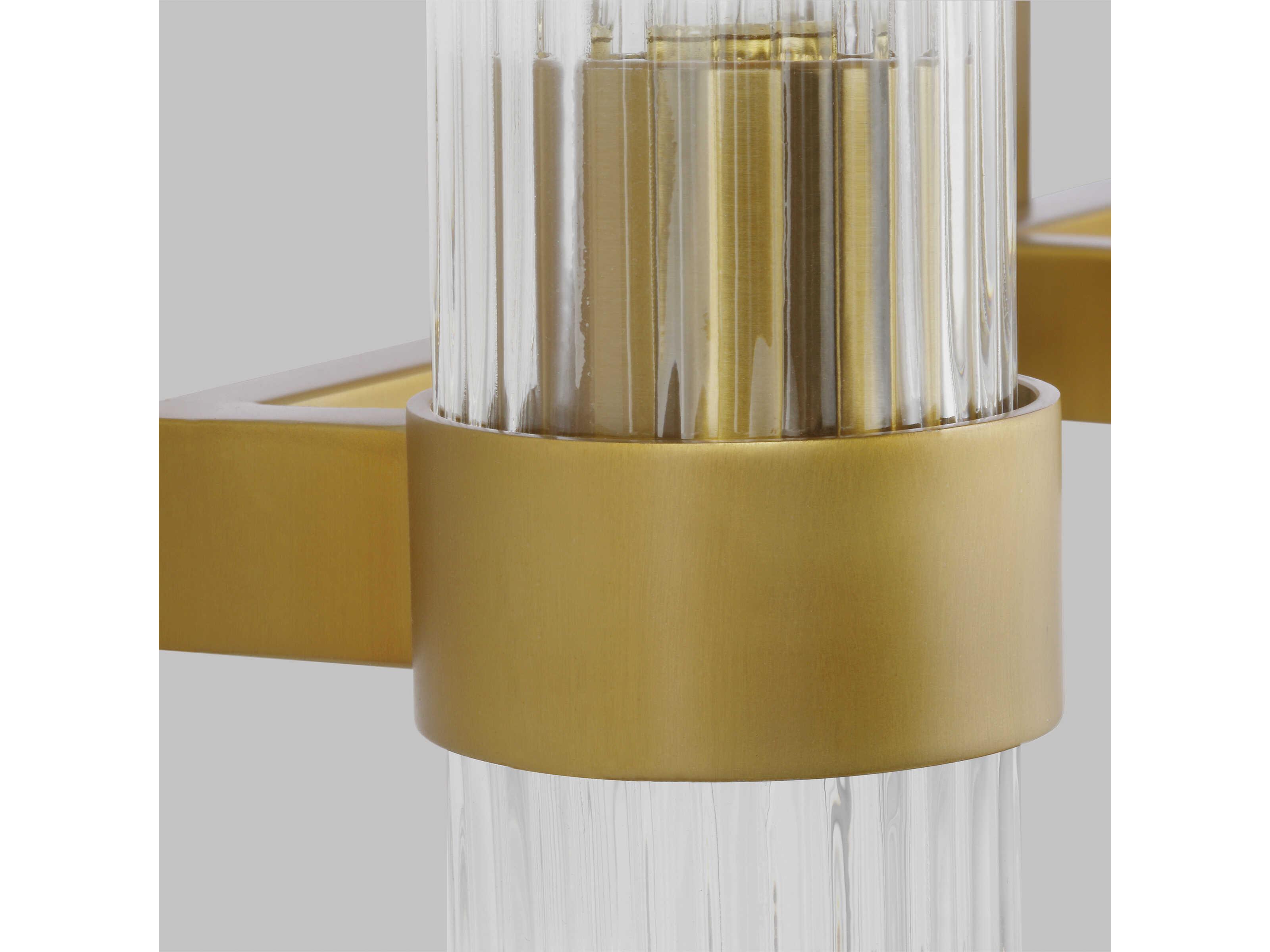 Visual Comfort Studio Geneva 3-Light Burnished Brass Vanity Light