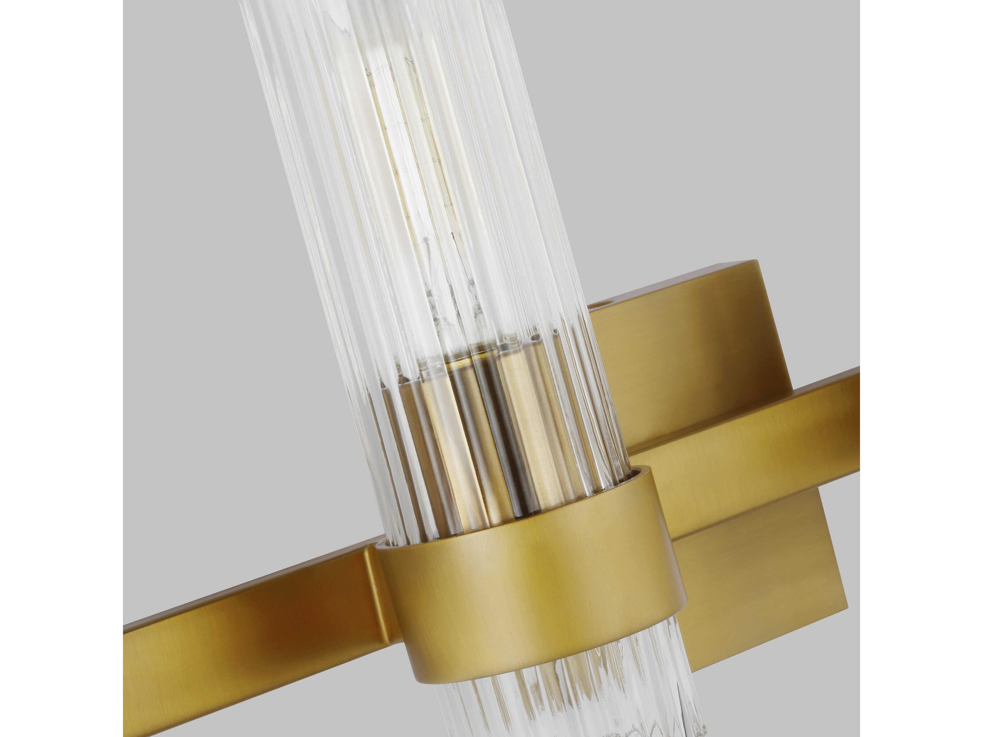 Visual Comfort Studio Geneva 4-Light Burnished Brass Vanity Light