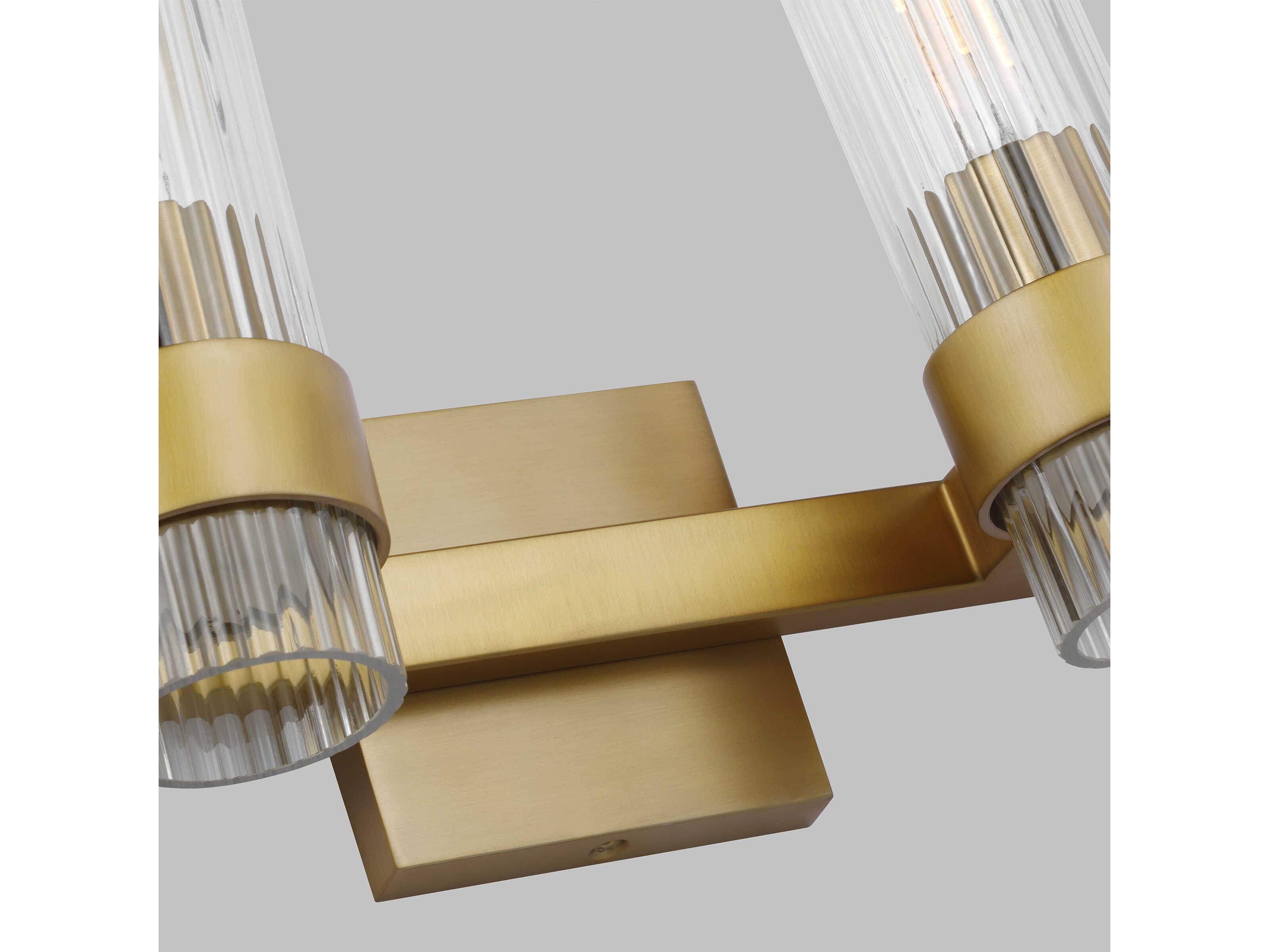 Visual Comfort Studio Geneva 4-Light Burnished Brass Vanity Light