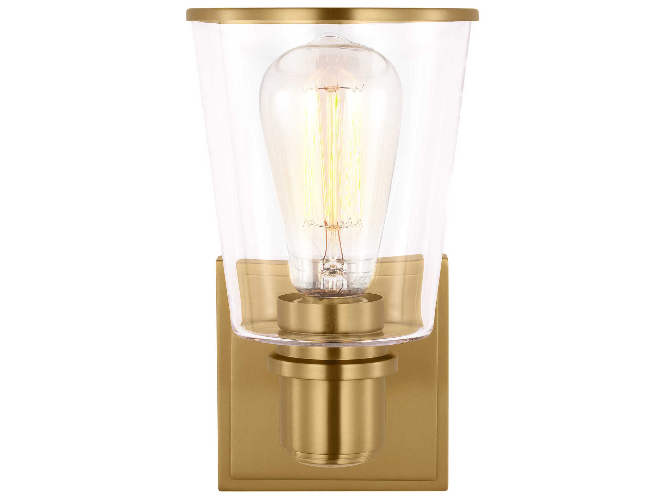 Visual Comfort Studio Alessa 1-Light Burnished Brass Wall Sconce