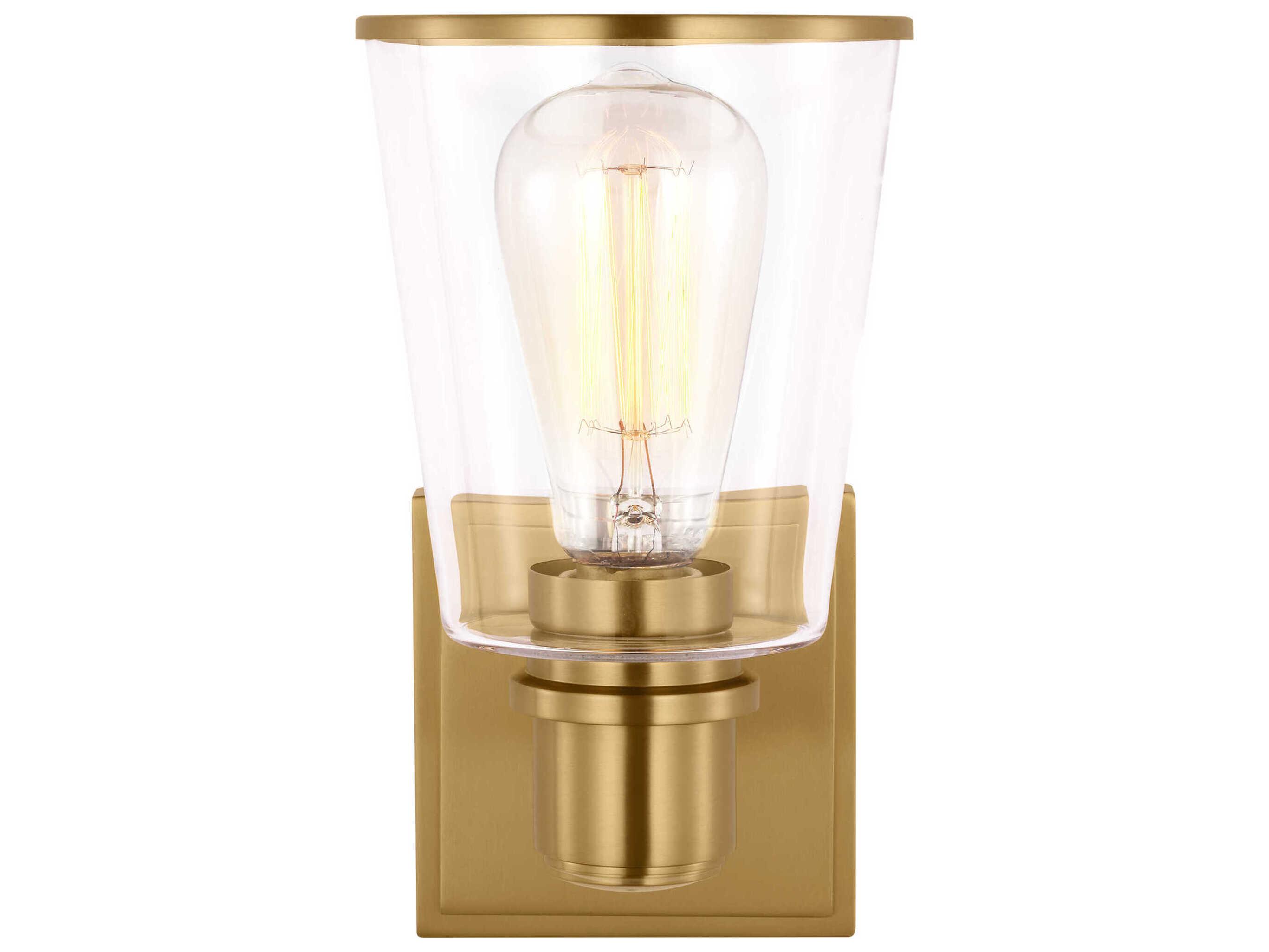 Visual Comfort Studio Alessa 1-Light Burnished Brass Wall Sconce