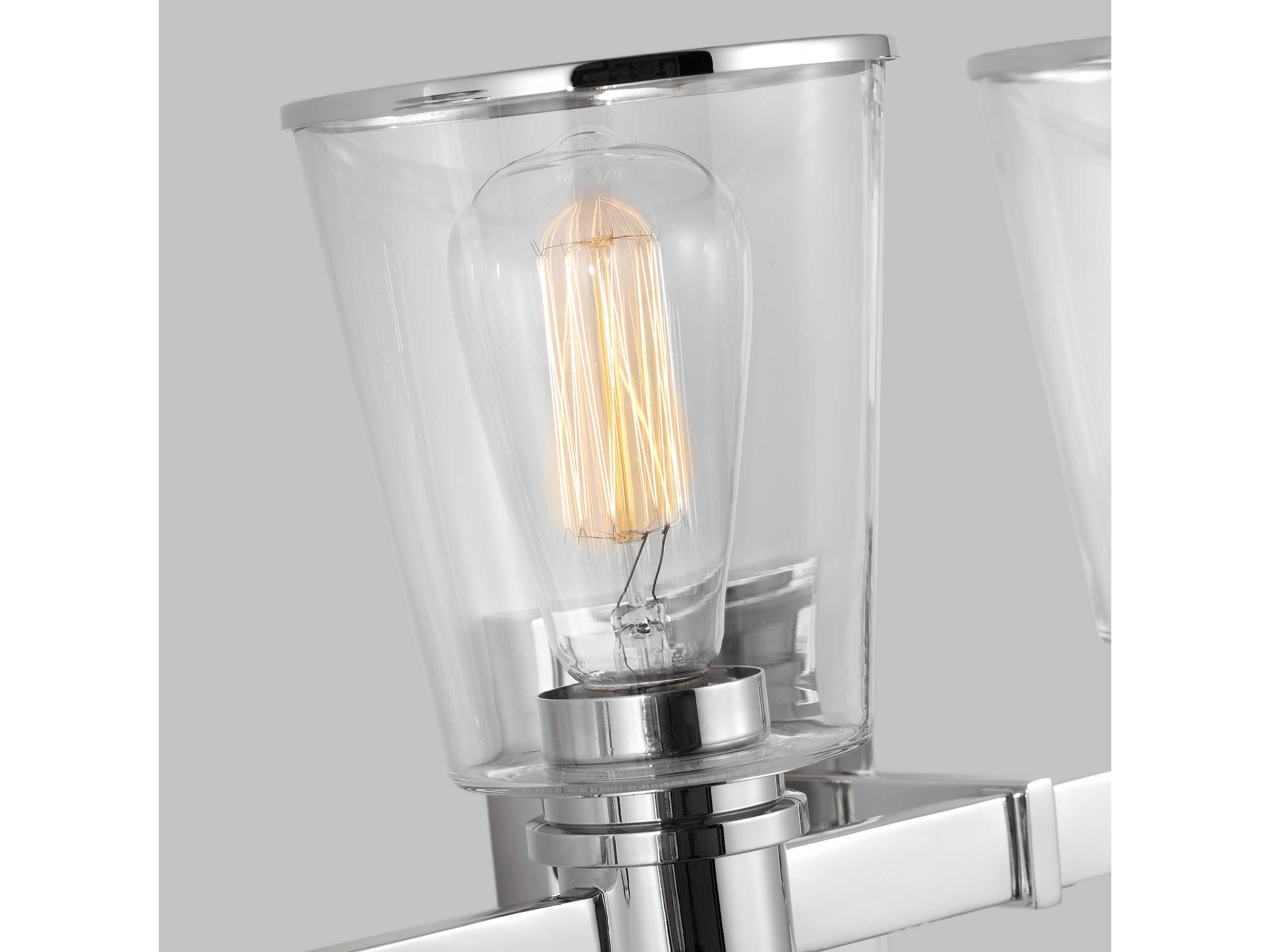 Visual Comfort Studio Alessa 4-Light Polished Nickel Vanity Light