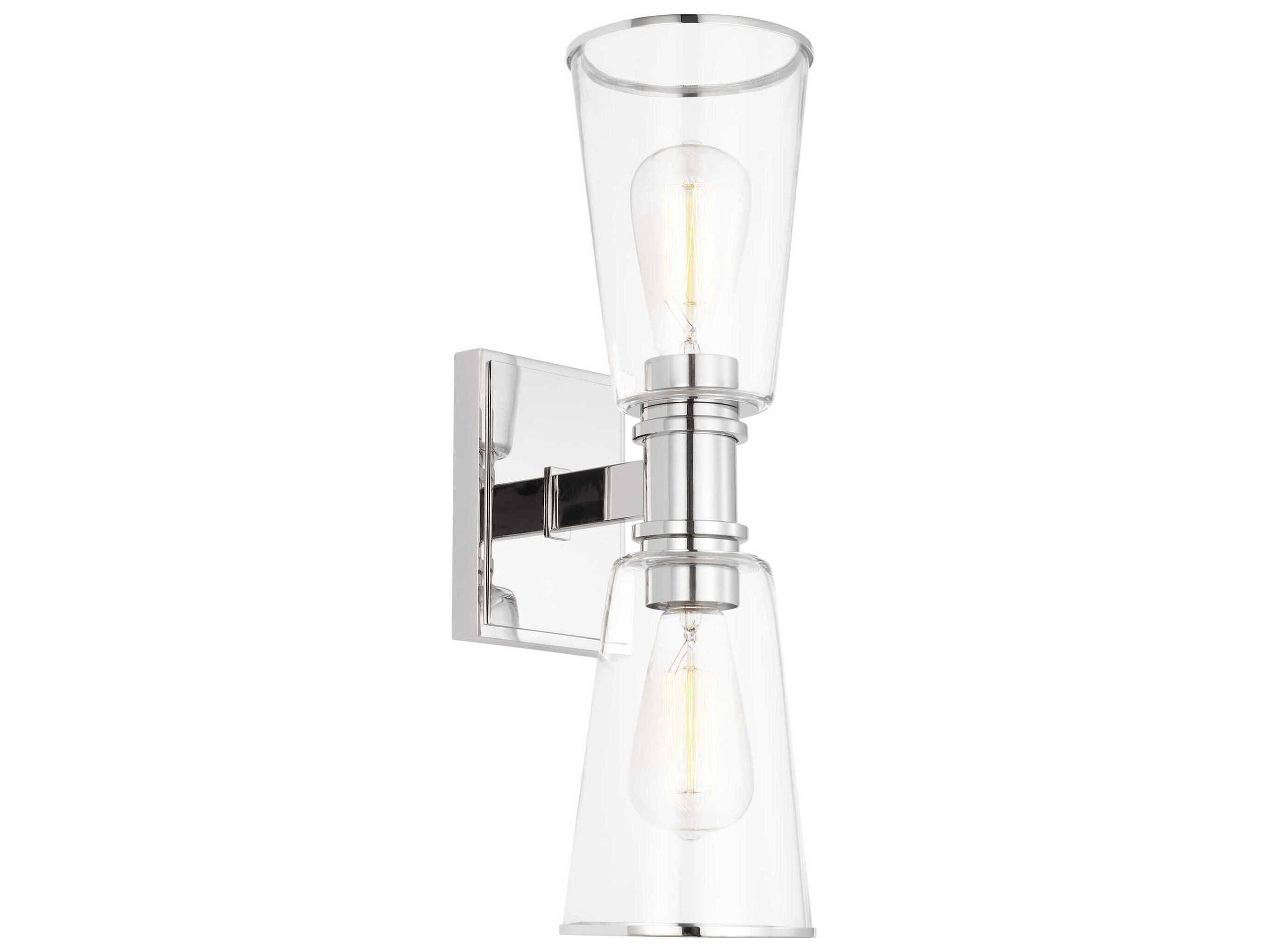 Visual Comfort Studio Alessa 2-Light Polished Nickel Vanity Light