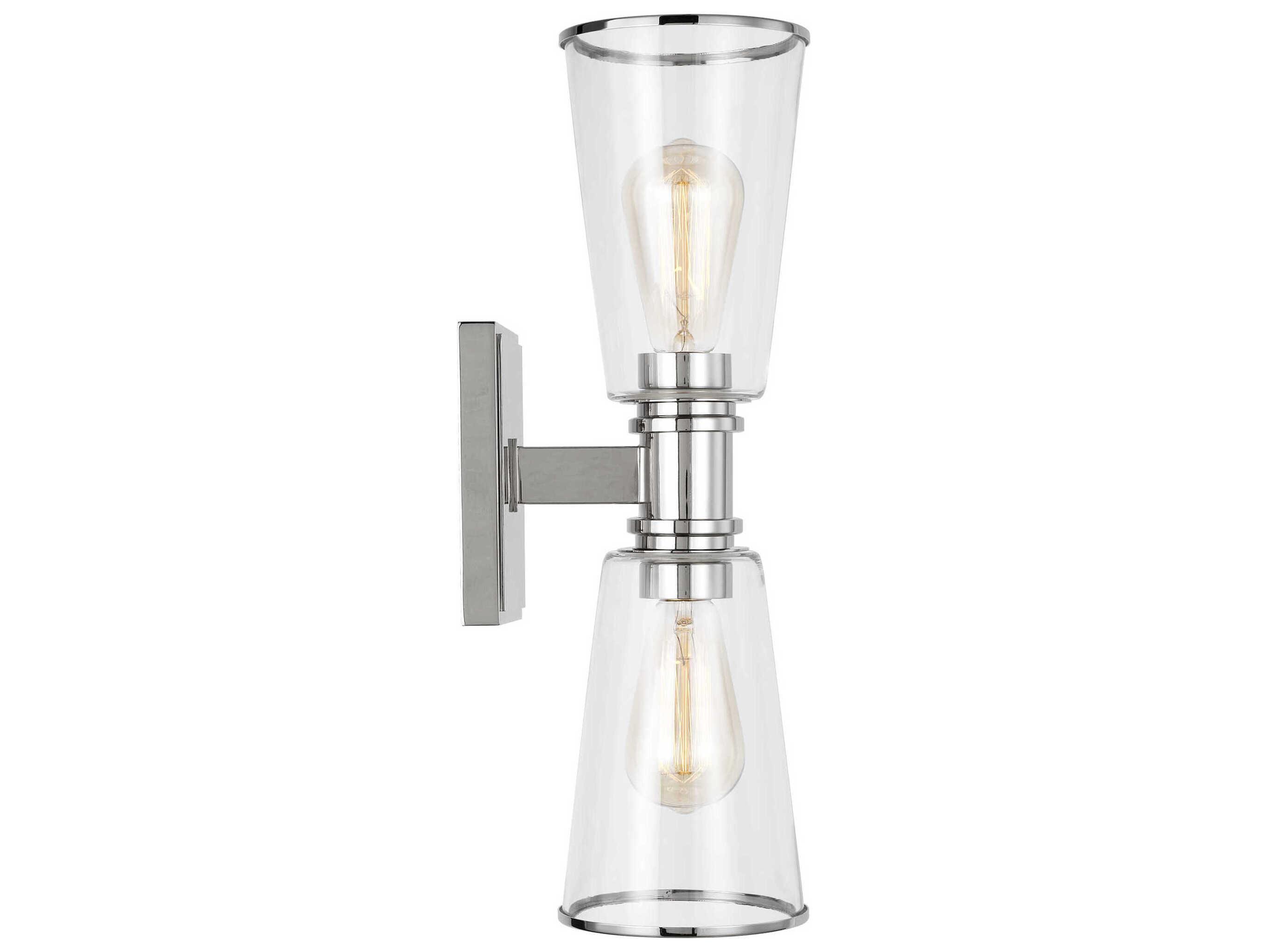 Visual Comfort Studio Alessa 2-Light Polished Nickel Vanity Light