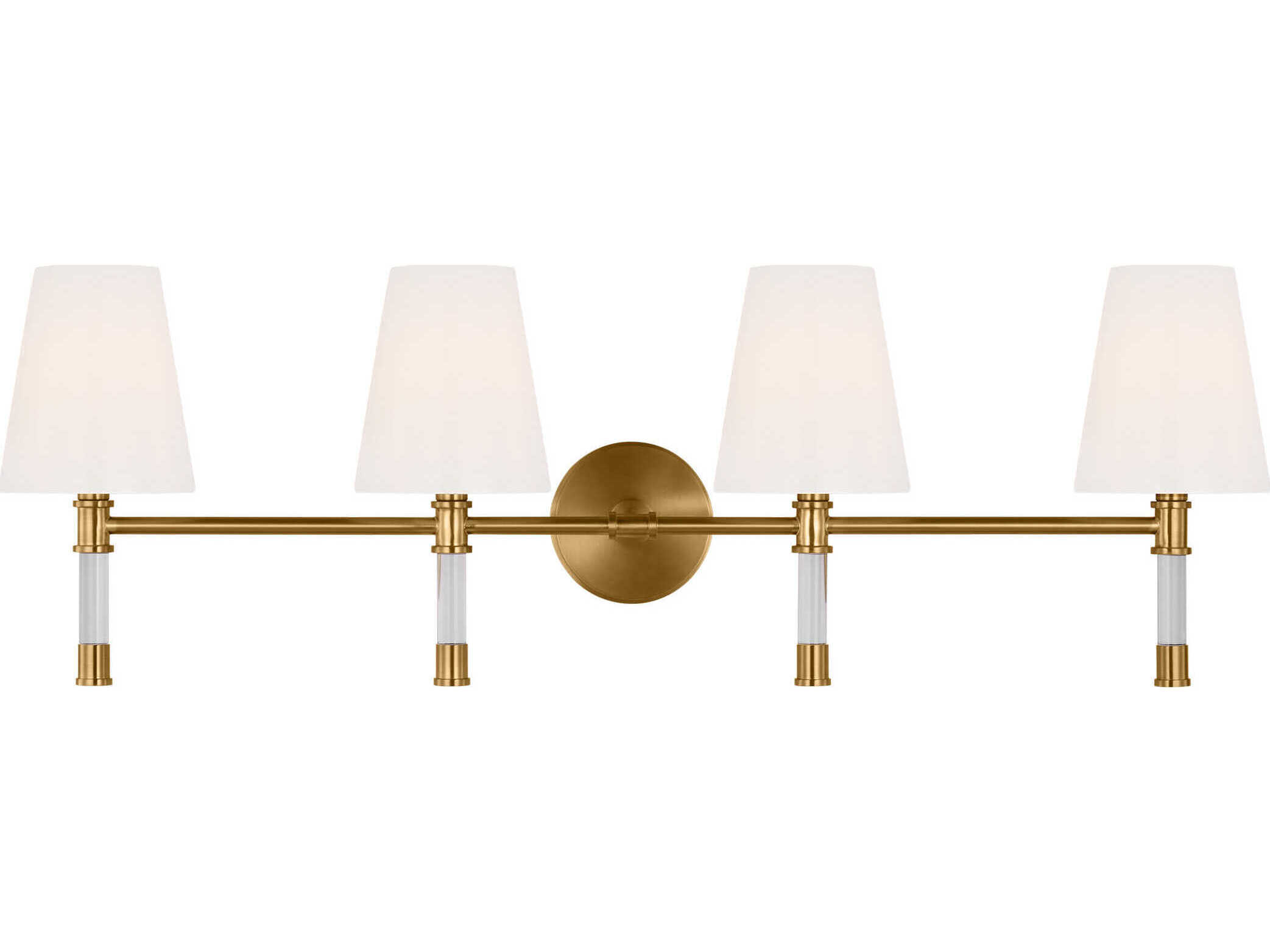 Visual Comfort Studio Hanover 3-Light Burnished Brass Vanity Light