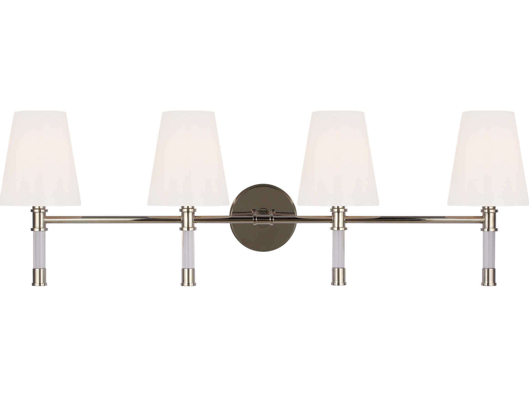 Visual Comfort Studio Hanover 3-Light Polished Nickel Vanity Light