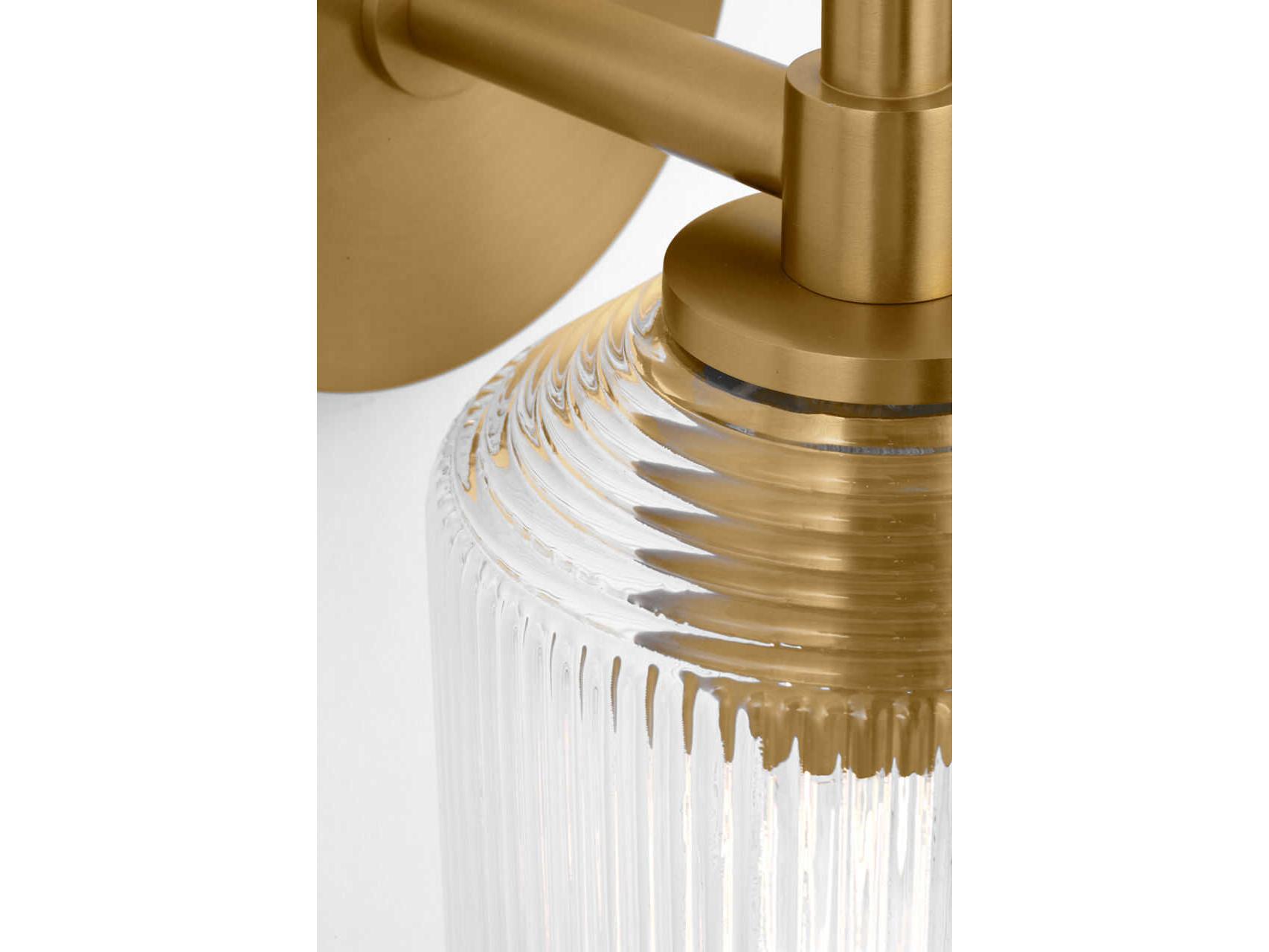 Visual Comfort Studio Barstow 1-Light Burnished Brass Wall Sconce