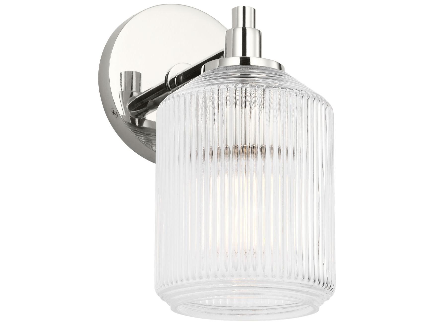 Visual Comfort Studio Barstow 1-Light Polished Nickel Wall Sconce