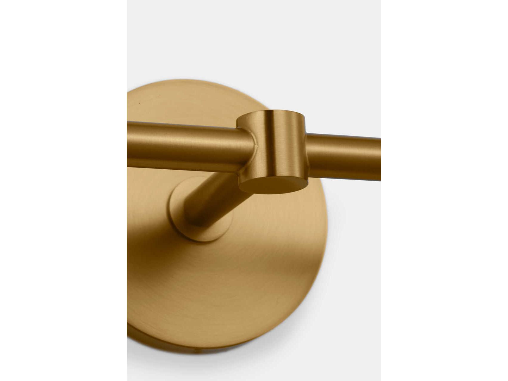 Visual Comfort Studio Barstow 2-Light Burnished Brass Vanity Light