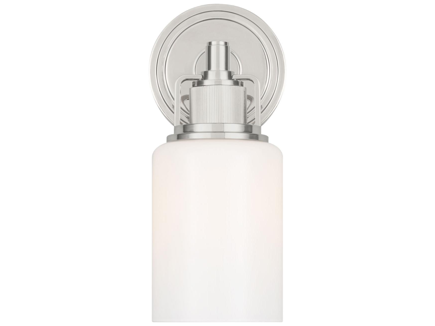 Visual Comfort Studio Ashford 1-Light Polished Nickel Wall Sconce