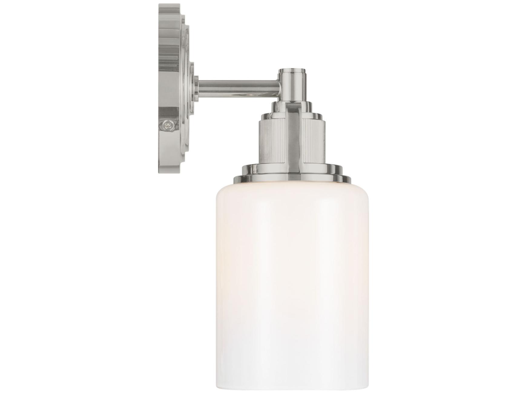 Visual Comfort Studio Ashford 1-Light Polished Nickel Wall Sconce