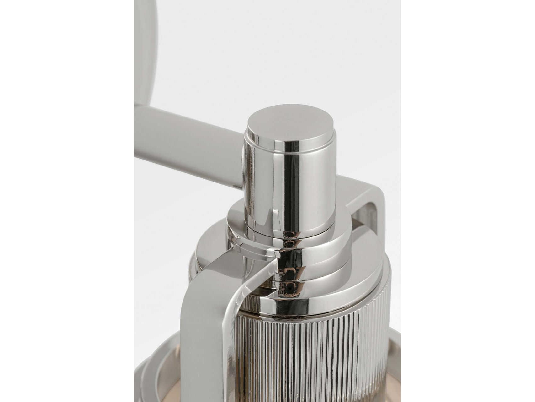 Visual Comfort Studio Ashford 1-Light Polished Nickel Wall Sconce