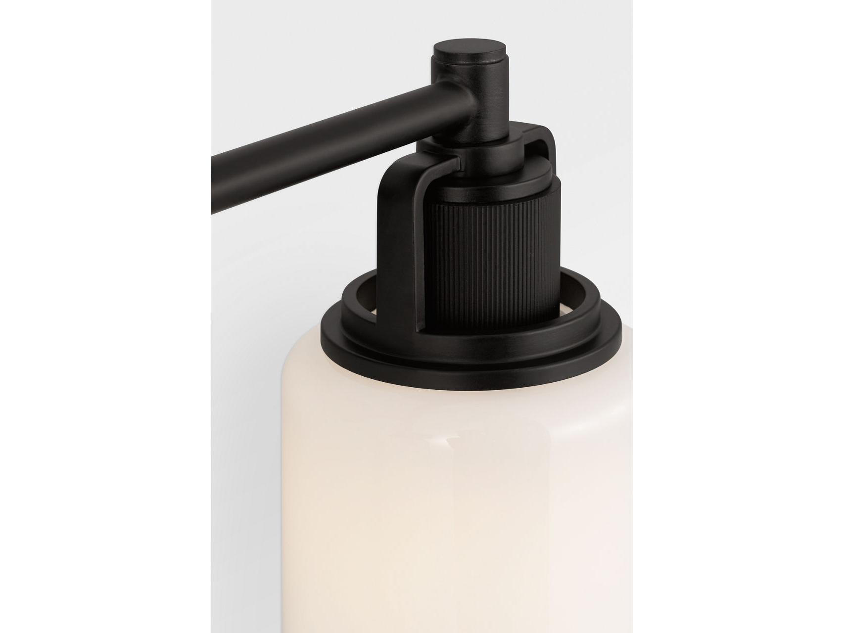 Visual Comfort Studio Ashford 2-Light Aged Iron Black Vanity Light