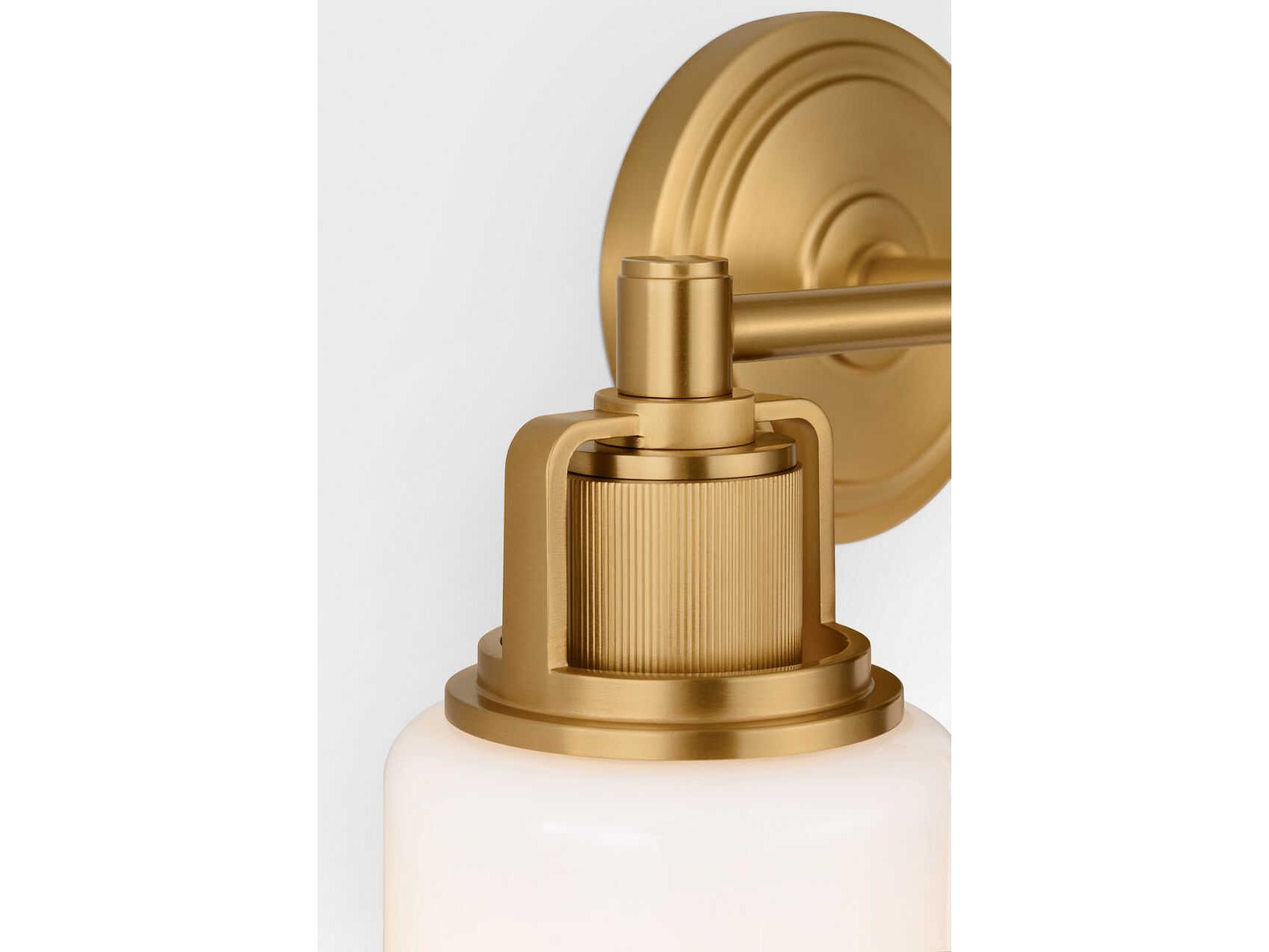 Visual Comfort Studio Ashford 2-Light Burnished Brass Vanity Light