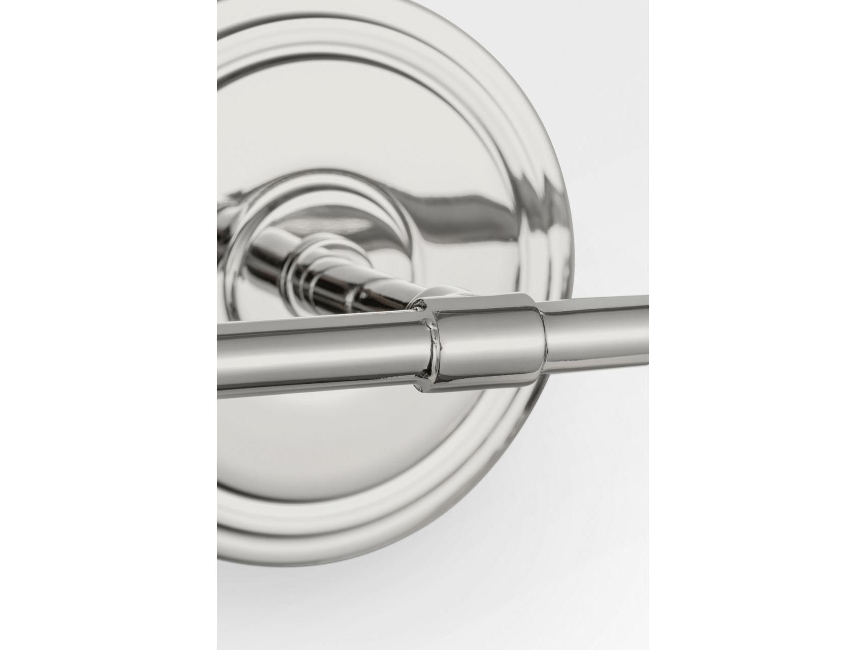 Visual Comfort Studio Ashford 2-Light Polished Nickel Vanity Light