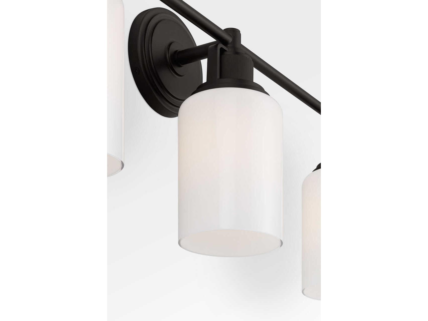 Visual Comfort Studio Ashford 3-Light Aged Iron Black Vanity Light