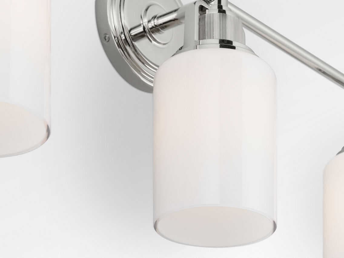 Visual Comfort Studio Ashford 3-Light Polished Nickel Vanity Light