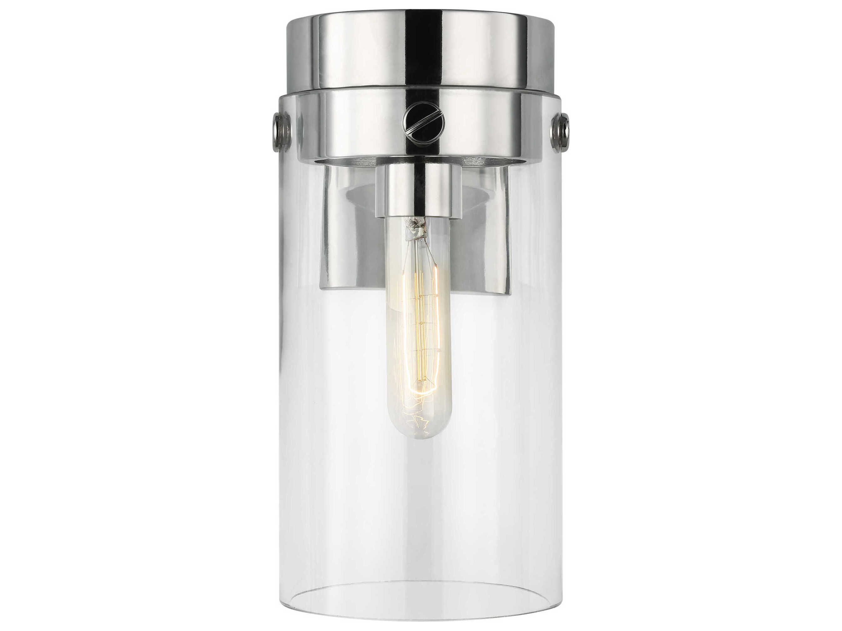 Visual Comfort Studio Garrett 1-Light Polished Nickel Wall Sconce